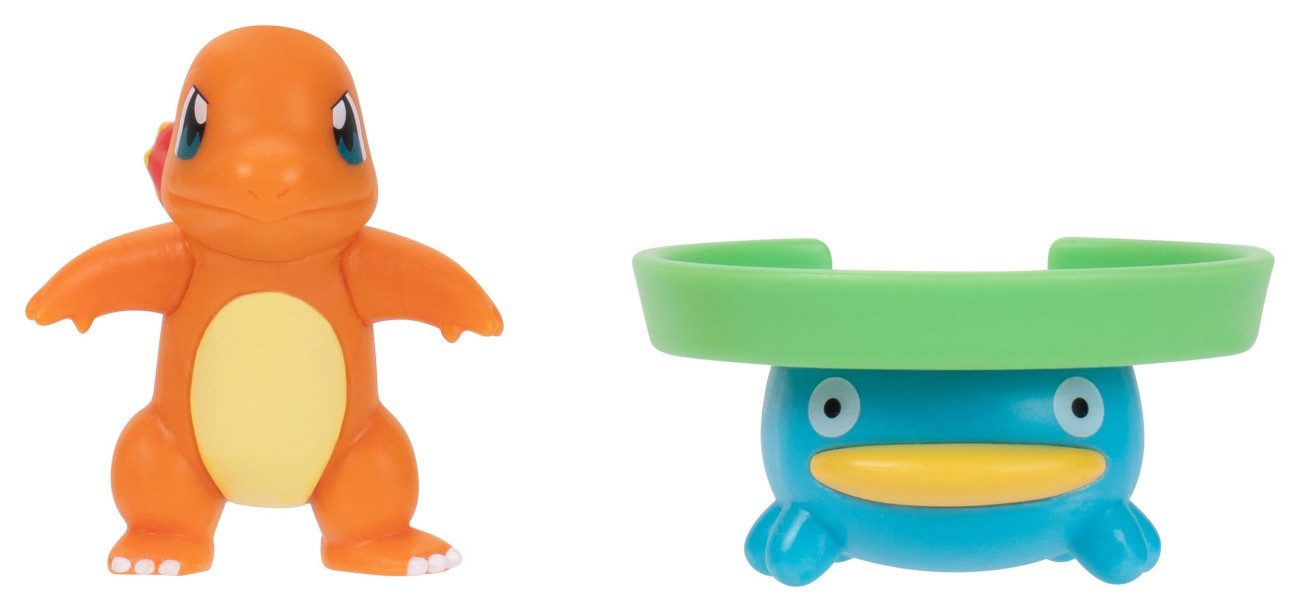 Jazwares Actionfigur Pokémon Battle Figure Actionfiguren 2er-Pack Loturzel & Glumanda