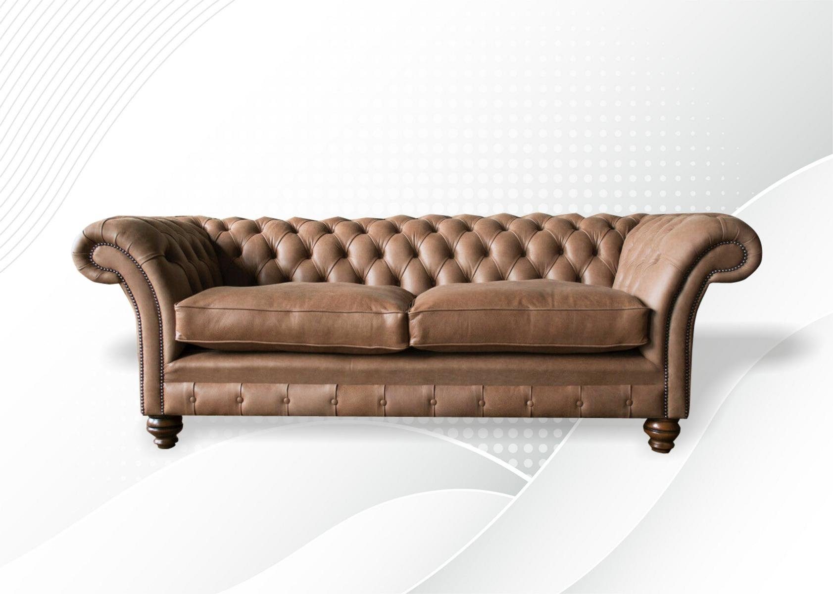 JVmoebel Chesterfield-Sofa, Sitzer Design Sofa 225 3 Chesterfield cm Sofa Couch