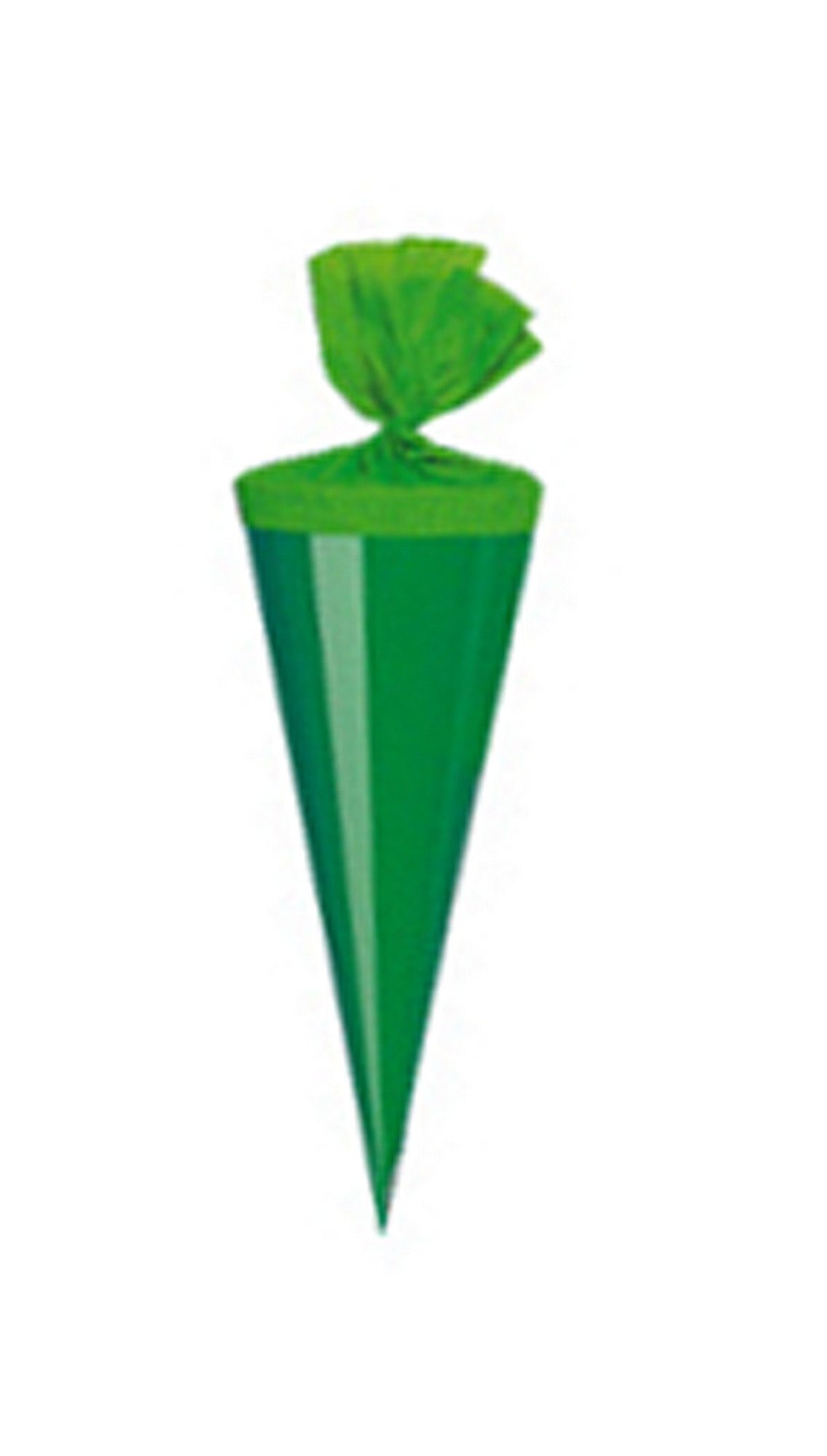 Livepac Office Schultüte Bastel Schultüte / Länge: 35cm / rund / Farbe: glanzlackiert dunkelgrü