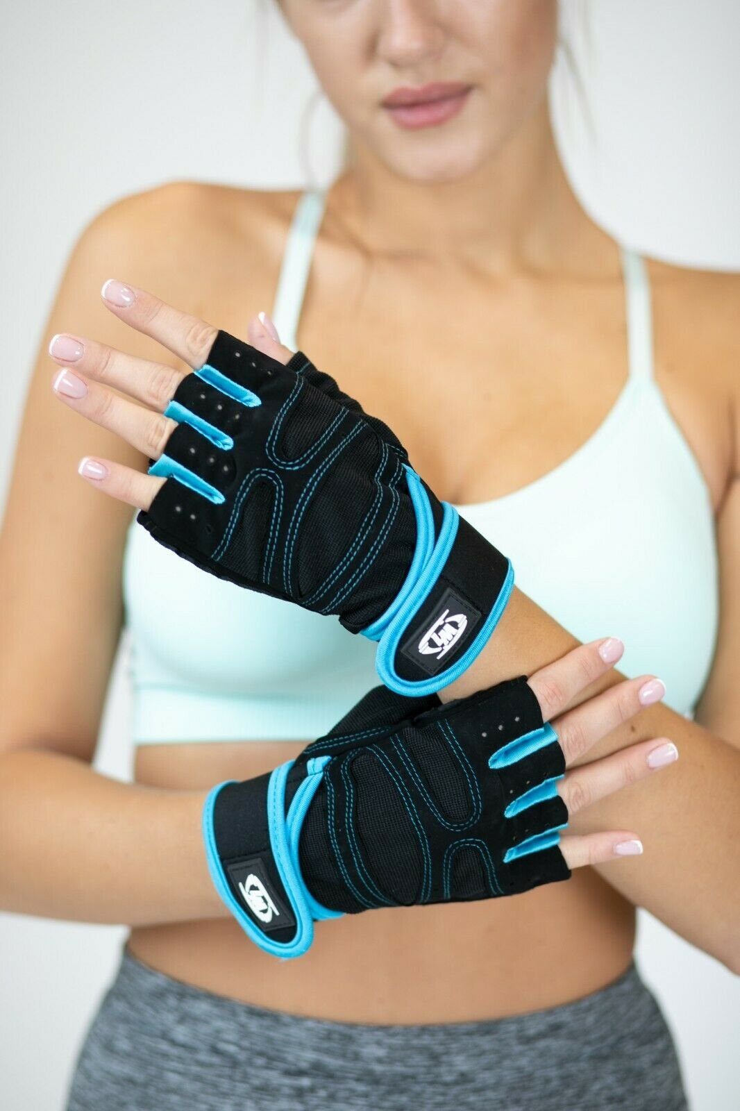 Lorey Medtec Multisporthandschuhe Hochwertige Fitness Blau Trainingshandschuhe Handschuhe, Fitnesshandschuhe