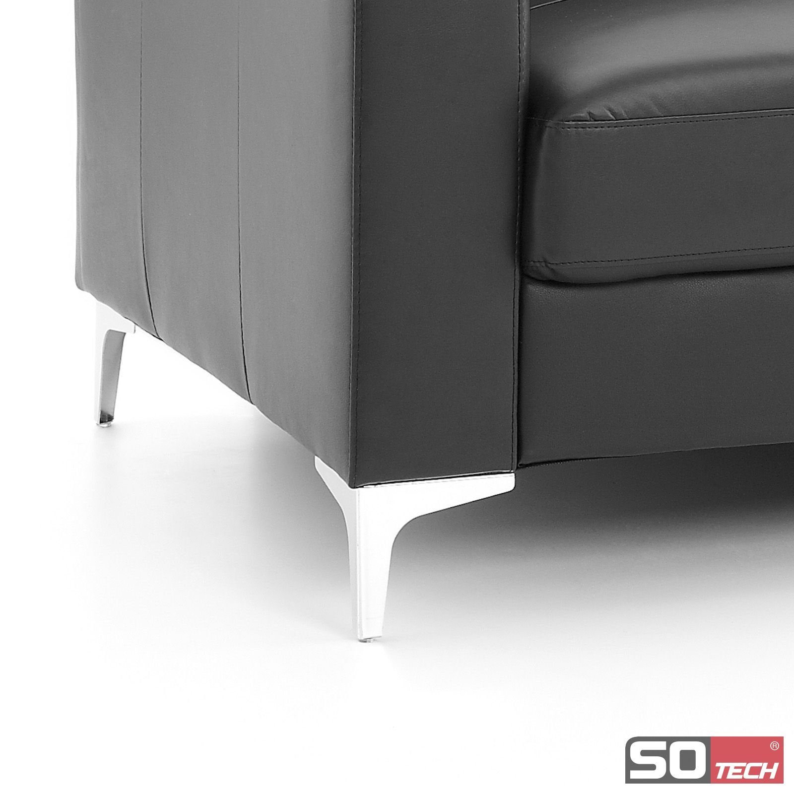 SO-TECH® Möbelfuß VICTOR Höhe 100 mm chrom poliert Schrankfuss Sofafuss, (1-St), 1 Stück Höhe 100 mm chrom poliert – Bild 5 von 5