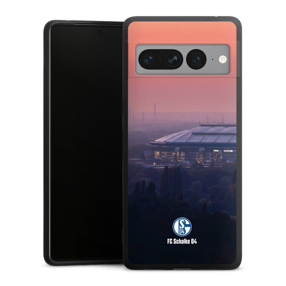 DeinDesign Handyhülle Stadion FC Schalke 04 Offizielles Lizenzprodukt Schalke 04 Stadion, Google Pixel 7 Pro Silikon Hülle Premium Case Handy Schutzhülle