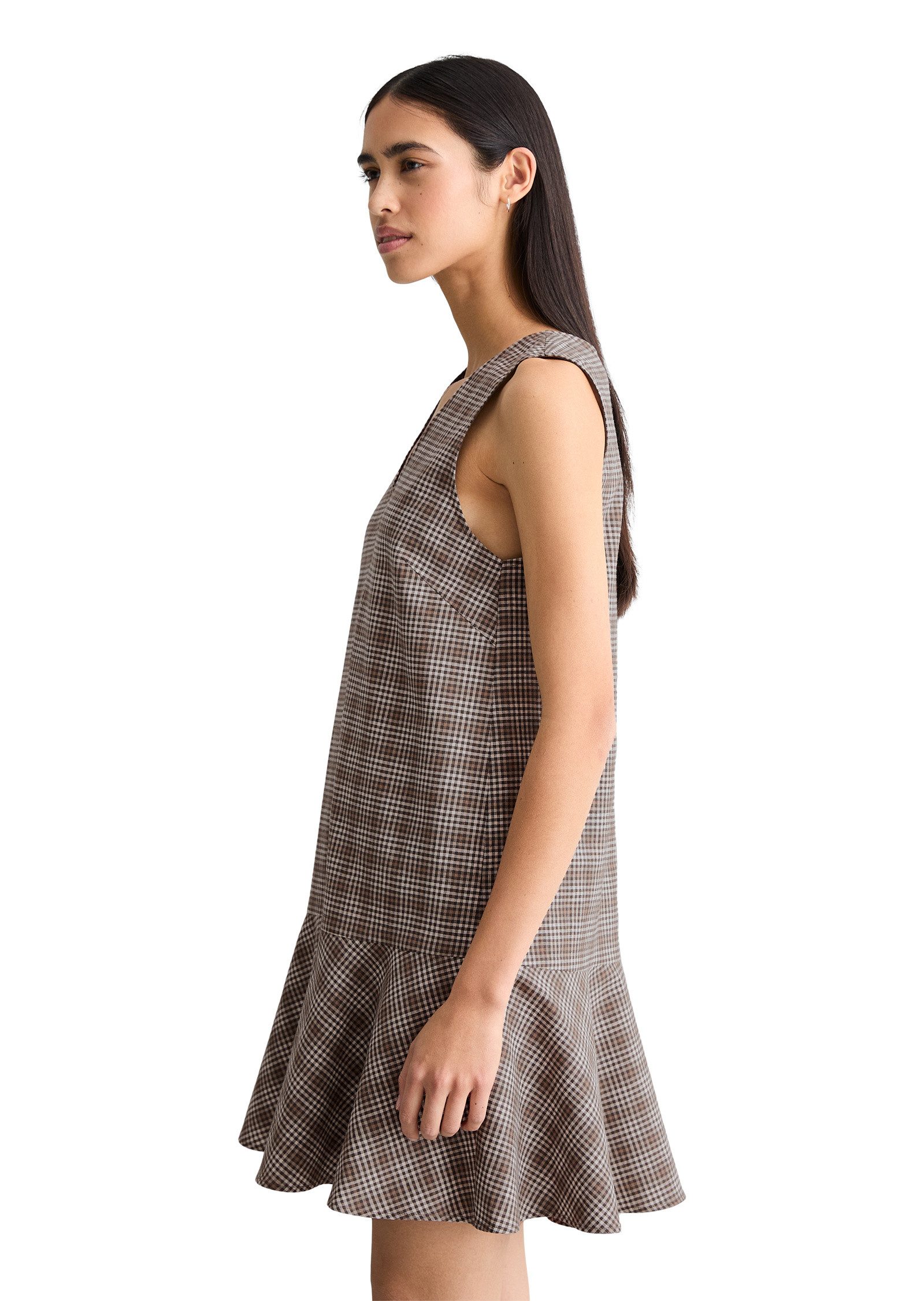 Marc O'Polo DENIM Midikleid aus Organic Cotton-Leinen-Mix