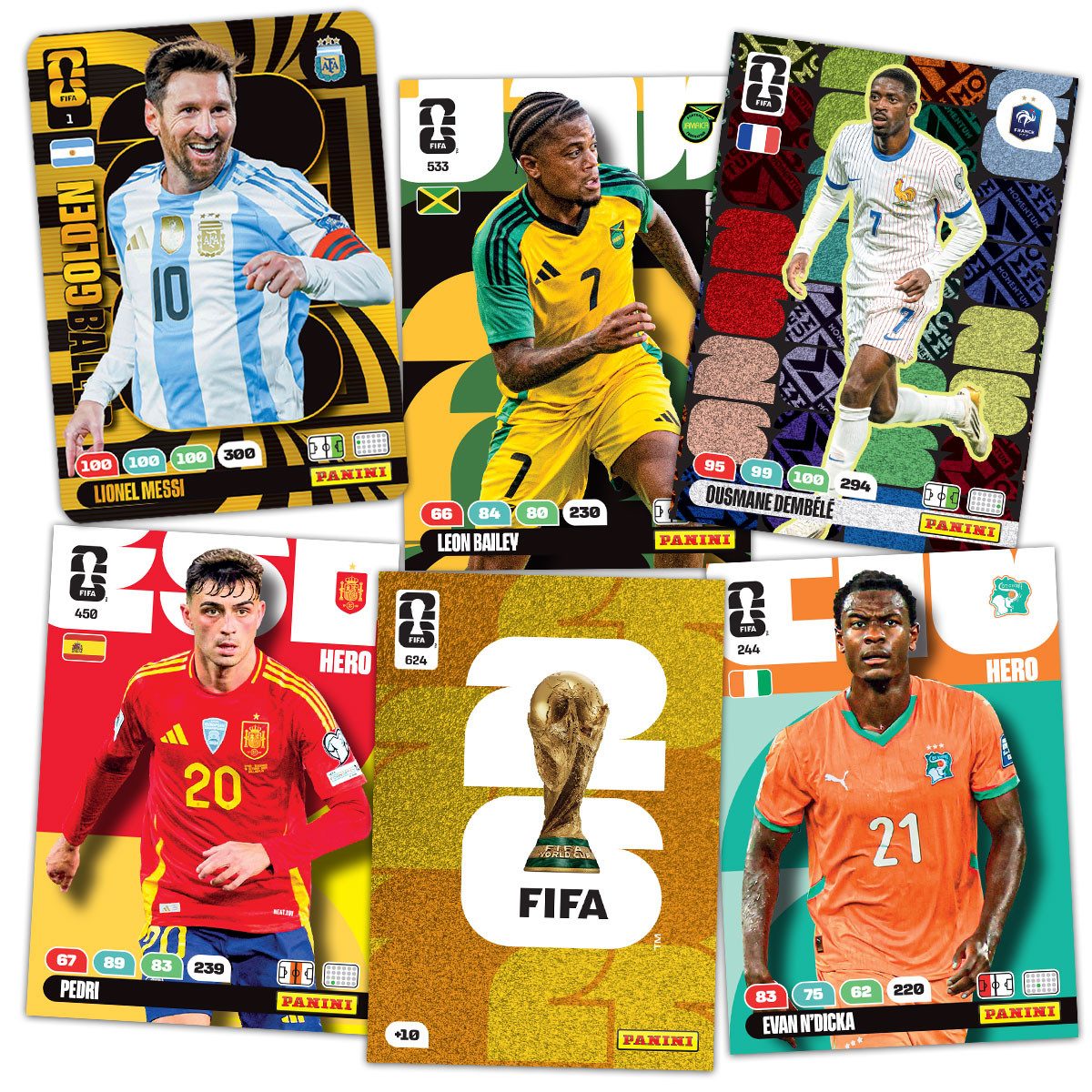 Panini Sammelkarte Panini FIFA World Cup 2026™ Adrenalyn XL™ - Box mit 10 Fatpacks