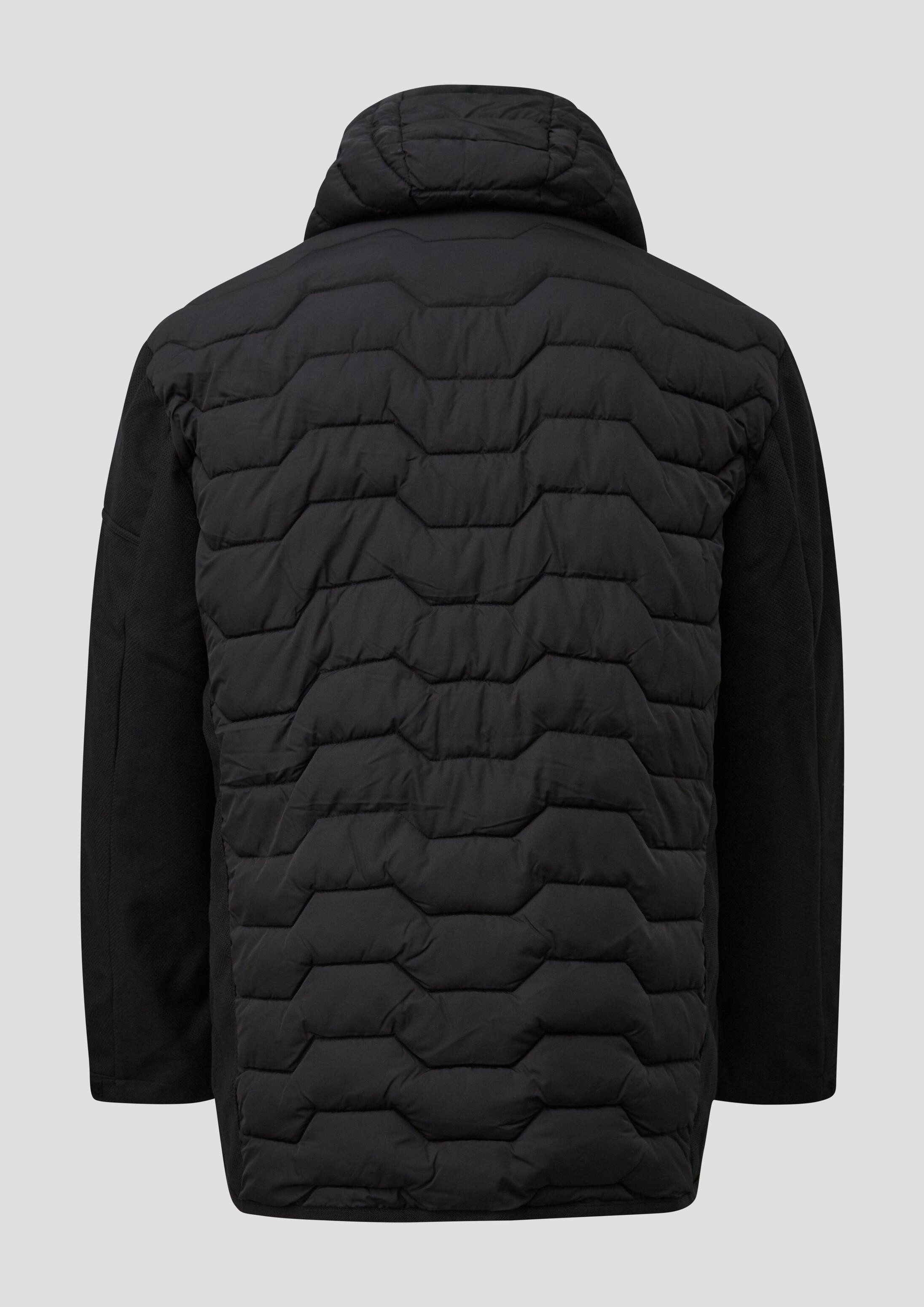 s.Oliver Winterjacke Outdoor-Jacke Sportive Outdoor-Jacke im Fabricmix mit Kapuze