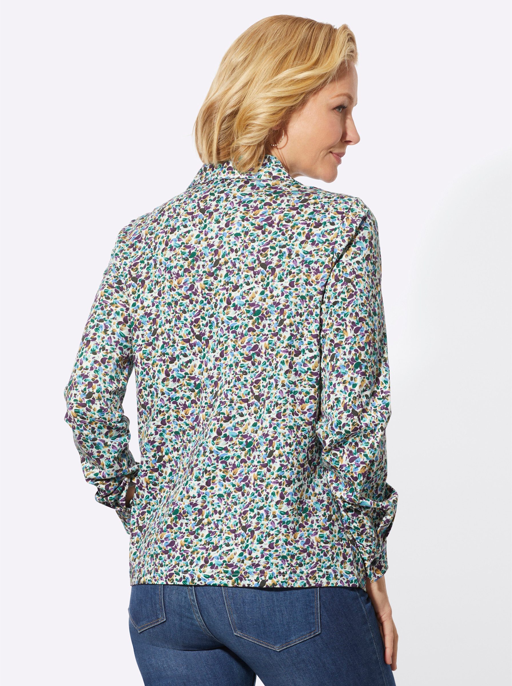 Witt Klassische Bluse Jersey-Bluse Langarm