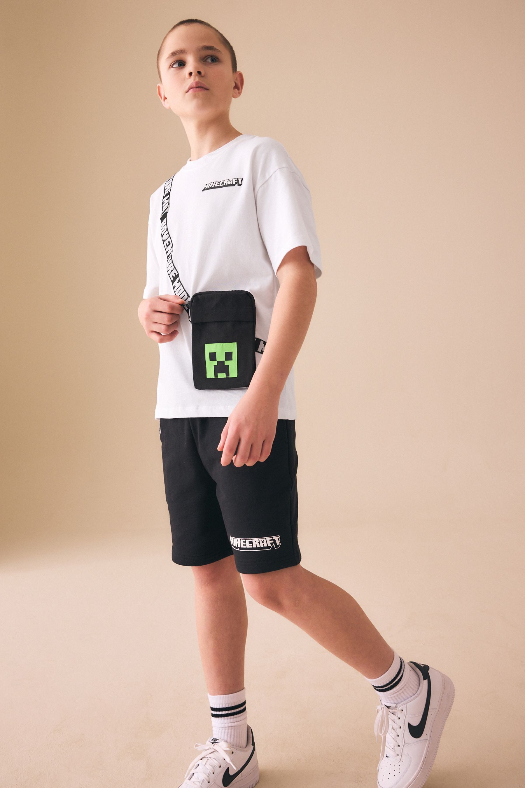 Next T-Shirt & Shorts Minecraft Tasche T-Shirt und Shorts, Set (2-tlg)