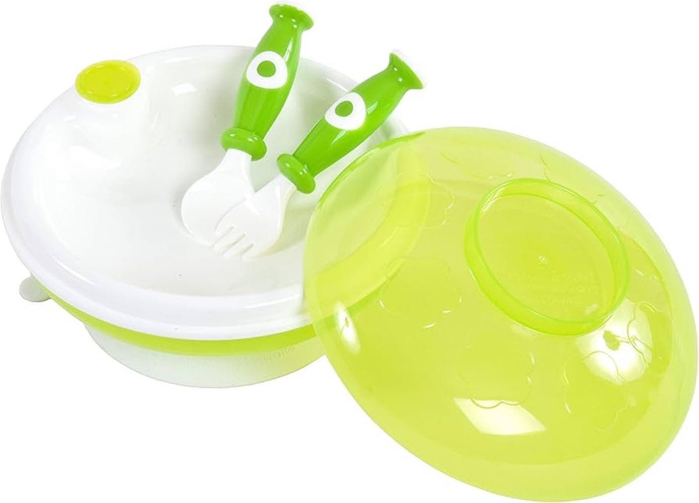 BIECO Kindergeschirr-Set Bieco 3-tlg. Warmhalte-Teller-Set inkl. Besteck (1-tlg)