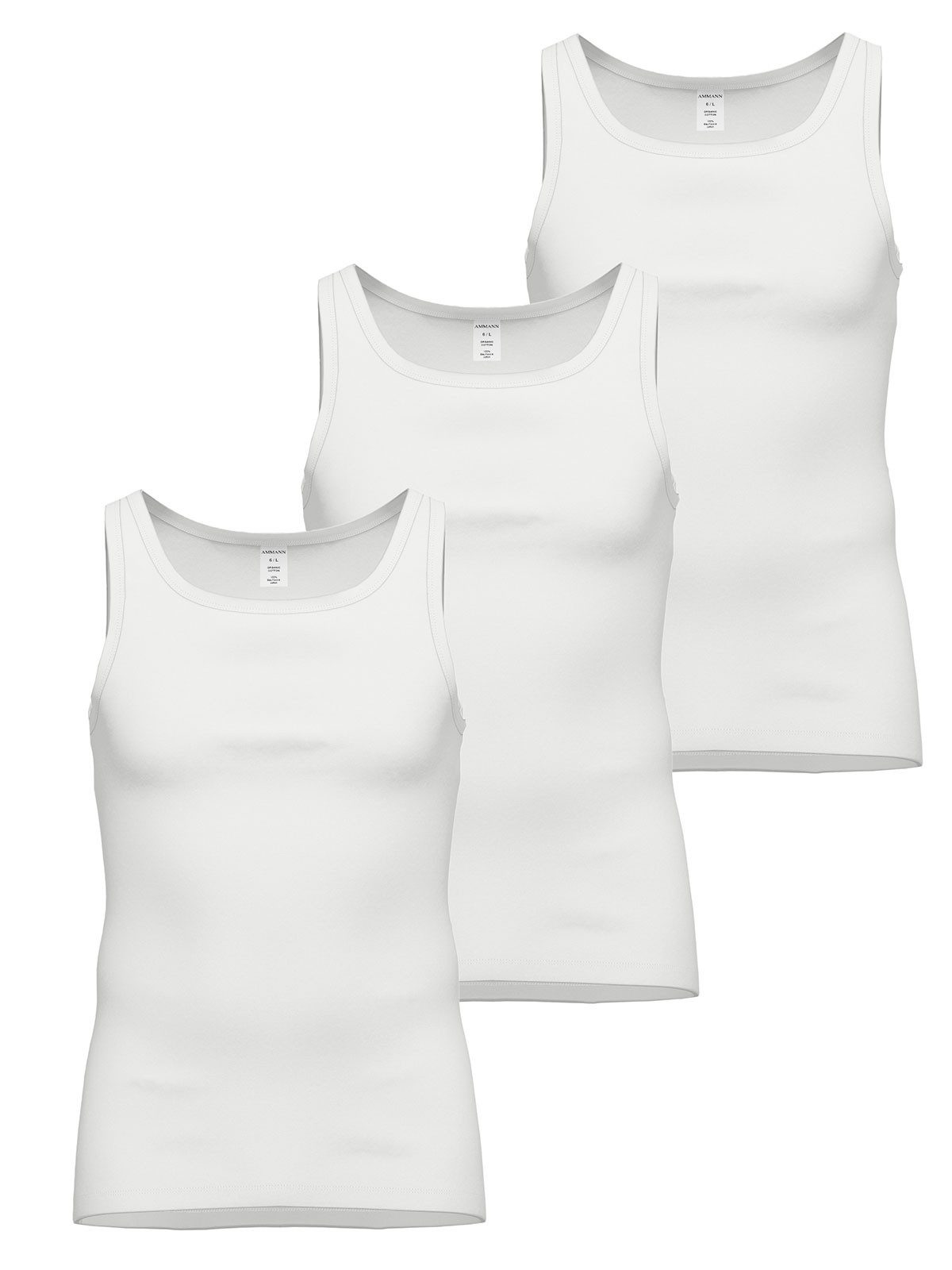Achselhemd 3er Pack Unterhemd Day Classic / Feinripp Premium
