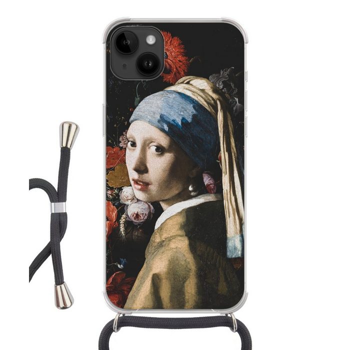 MuchoWow Handyhülle Das Mädchen mit dem Perlenohrring - Vermeer - Jan Davidsz de Heem Handyhülle Telefonhülle Apple iPhone 14 Plus