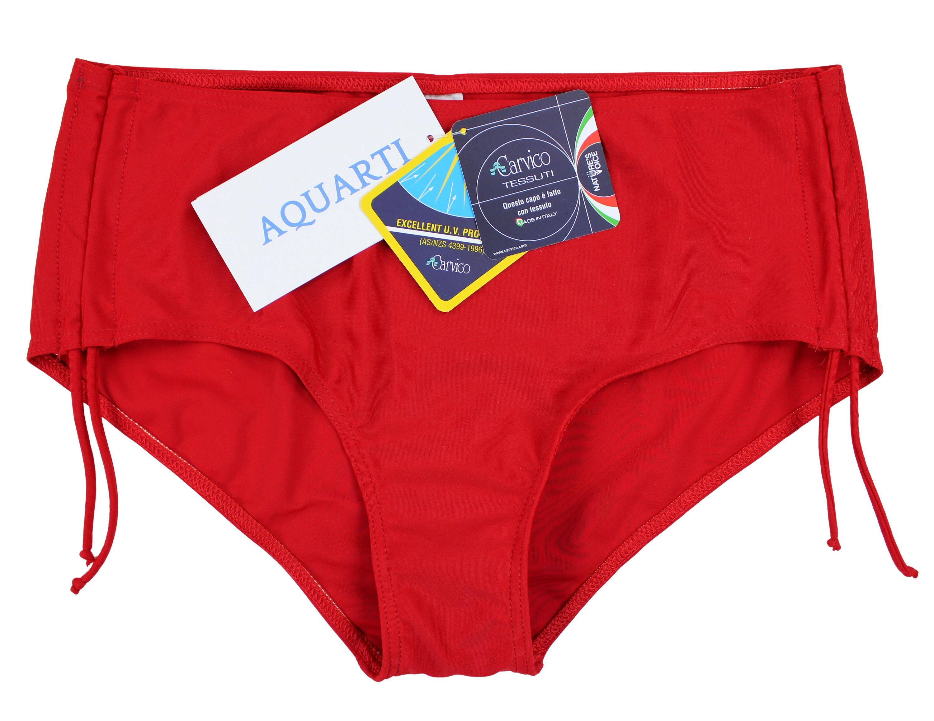 Aquarti Bikini-Hose Aquarti Damen Bikinihose mit Raffung und Schnüren – Bild 3 von 5