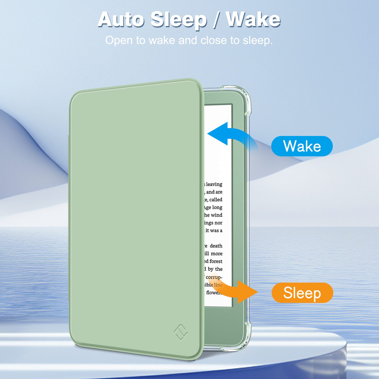 Fintie E-Reader-Hülle für 6" Kindle (11. Generation)–2024/2022, Clear Weich TPU Schutzhülle, mit Auto Sleep/Wake für 6 Zoll Kindle Basic 2024 – Bild 5 von 5