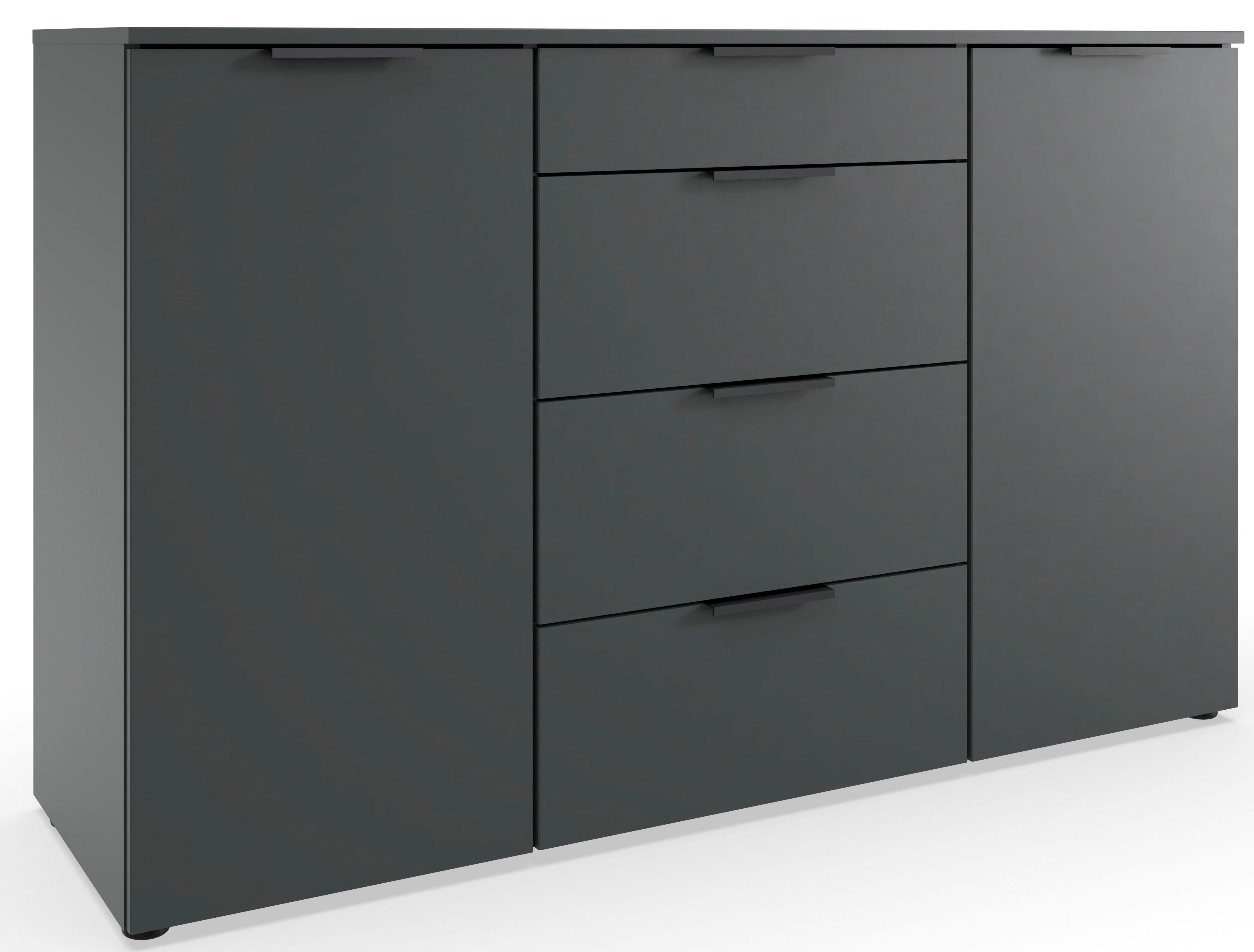 Wimex Kombikommode Level by fresh to go, 2-türig mit 4 Schubladen, soft-close Funktion, 135cm breit, 84cm hoch