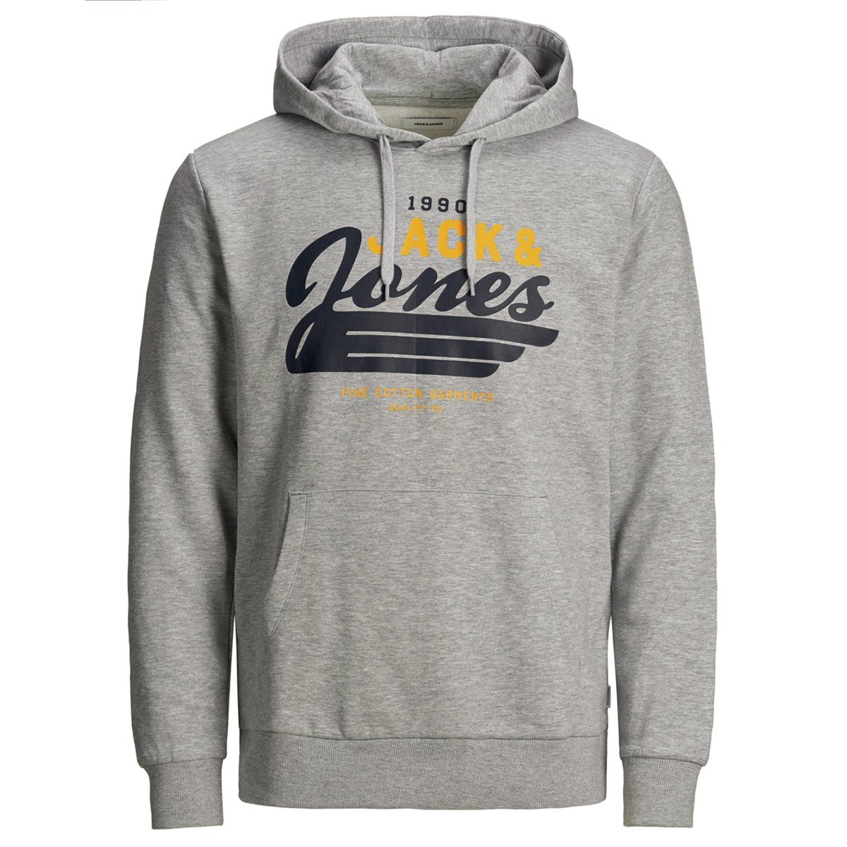 Jack & Jones Kapuzensweatshirt »Große Größen Jack & Jones Logo  Kapuzensweatshirt hellgrau melange« online kaufen | OTTO
