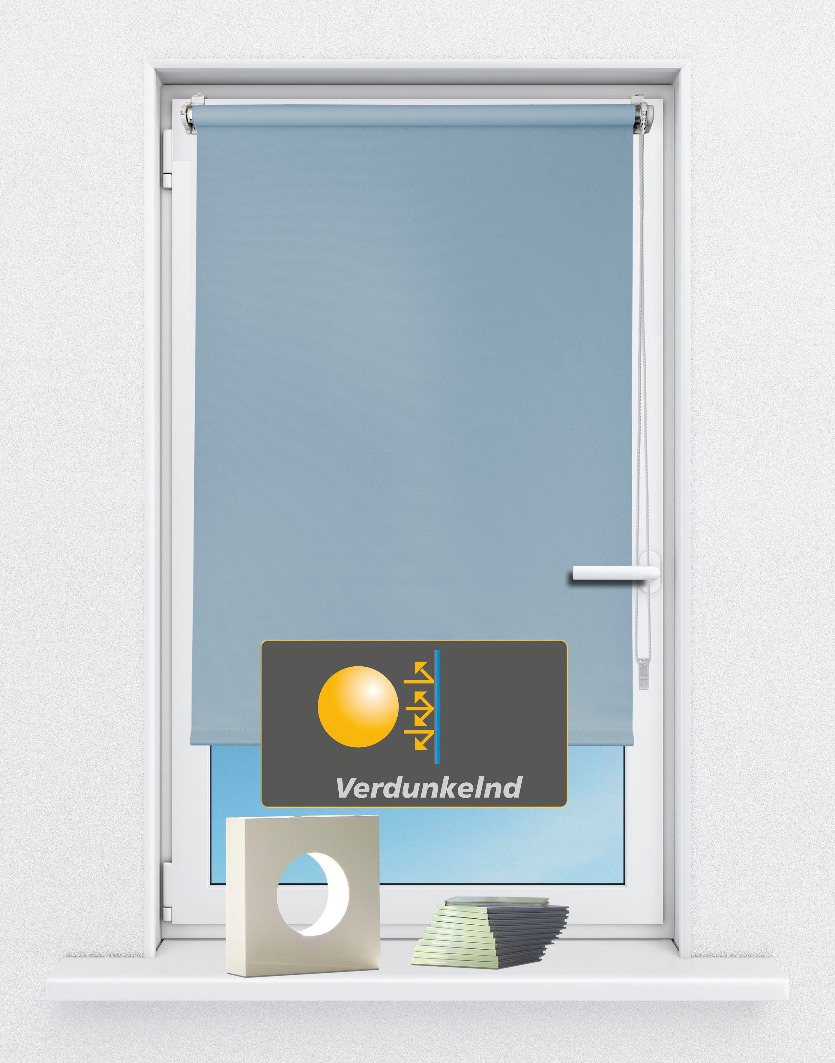 Seitenzugrollo Seitenzugrollo 'Luna', verdunkelnd, Klemmfix, ohne Bohren, F günstig online kaufen