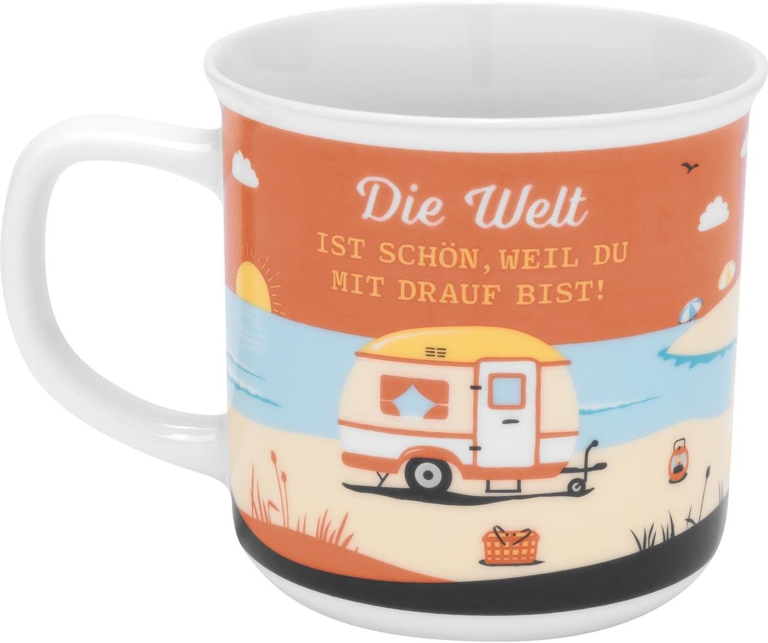 Sheepworld Tasse Tasse Kaffeetasse Kaffeebecher Teetasse Sheepworld 35cl Fernweh MEER, Material: Porzellan