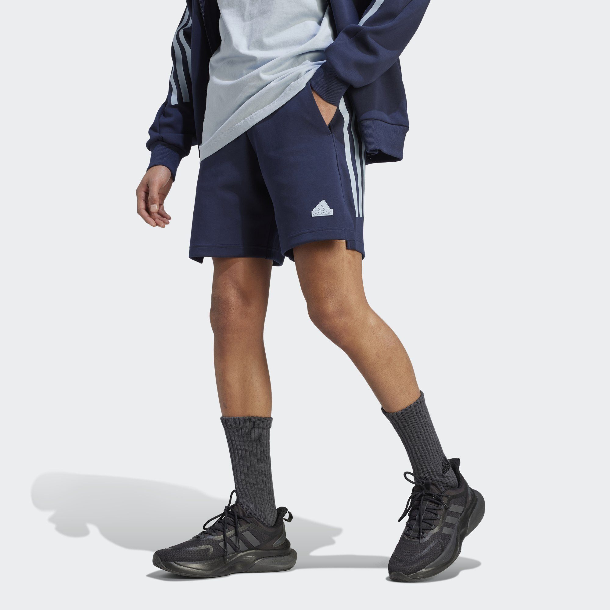 adidas Sportswear Shorts FUTURE ICONS 3-STREIFEN SHORTS Legend Ink