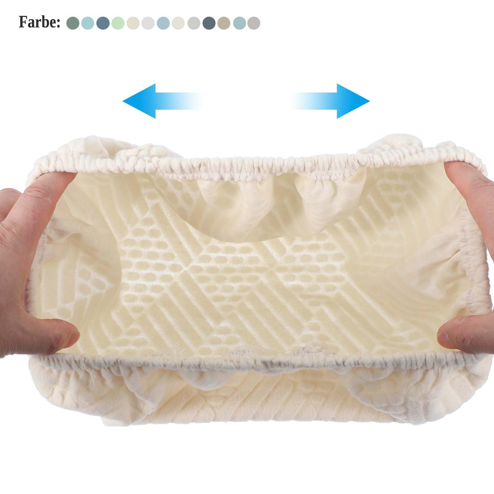 Diwzbyn Stuhlhusse Runde elastische Stuhlhusse, waschbare runde Barhocker-Bezugshusse, elastischer Sitzbezug, geeignet für runde Sitzflächen von 28–40 cm – Bild 4 von 5