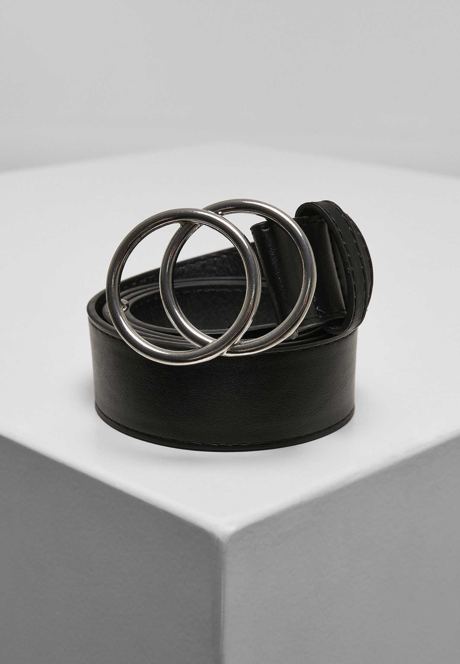 URBAN CLASSICS Hüftgürtel Accessoires Ring Buckle Belt black-silver