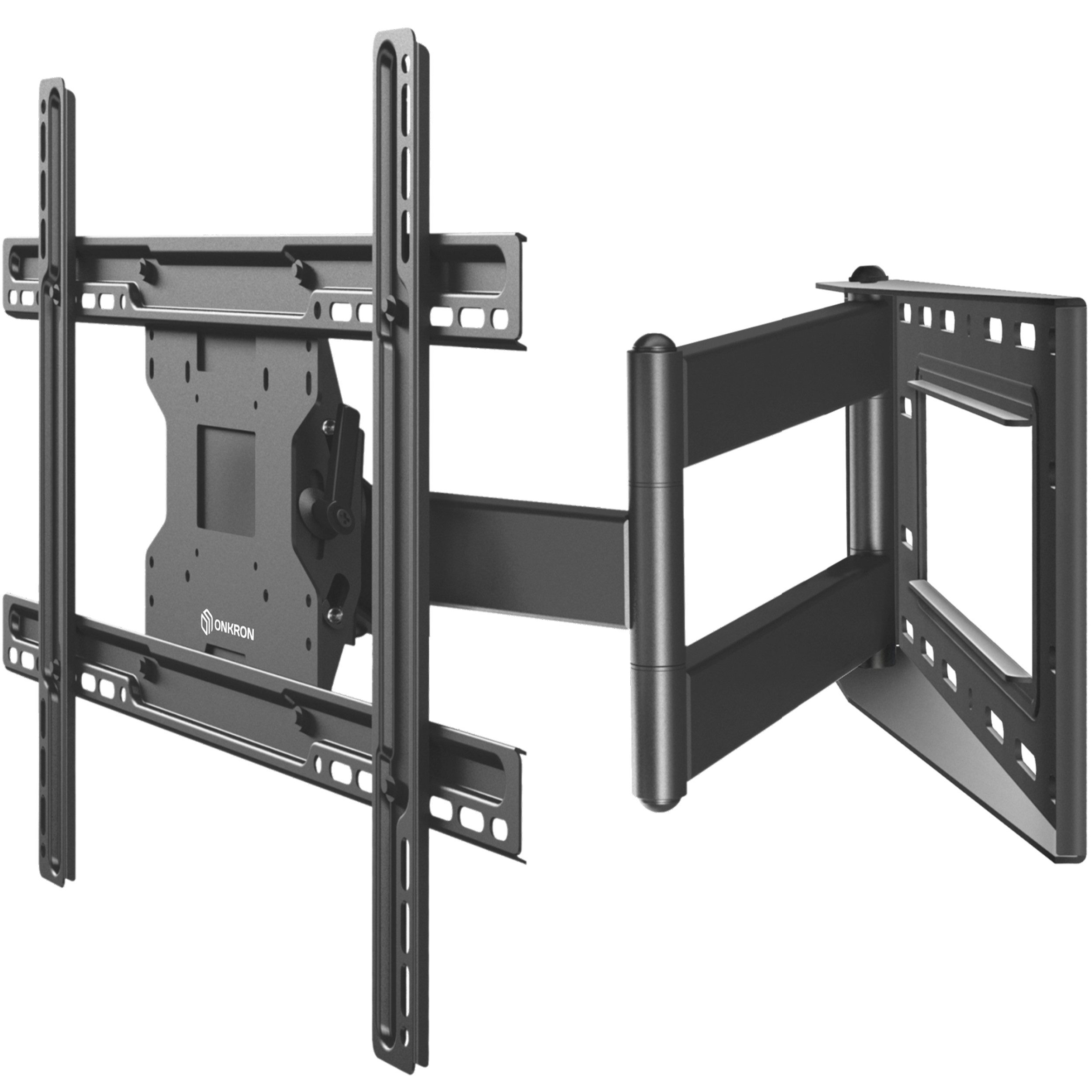 ONKRON TV-Wandhalterung 40-75 Zoll, bis 68 kg, VESA 100x100-600x400, M7L-B, (bis 75,00 Zoll, schwenkbar, neigbar, ausziehbar, langer Arm, horizontale Nivellierung)