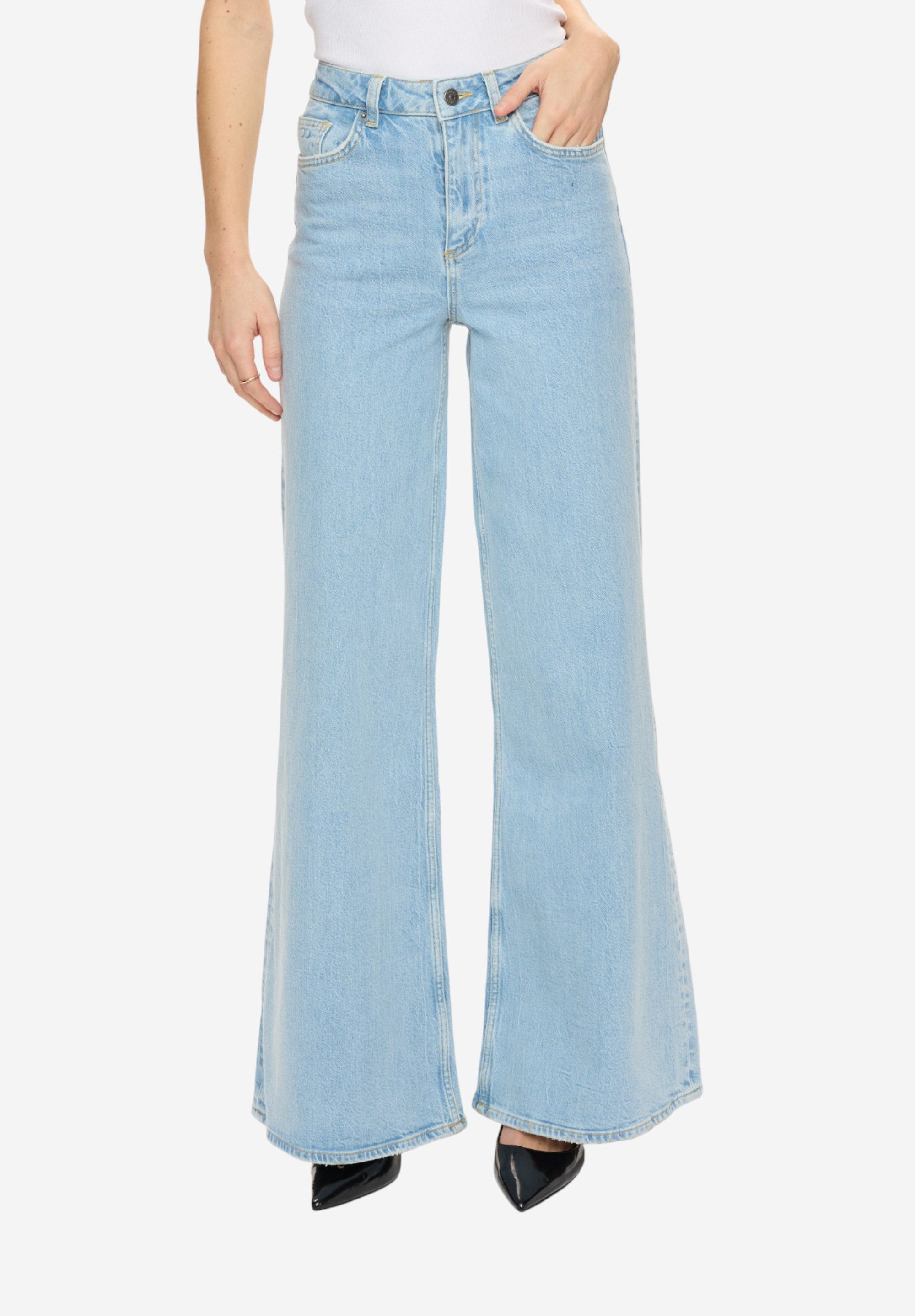 nümph Loose-fit-Jeans NUPISA HR WIDE JEANS