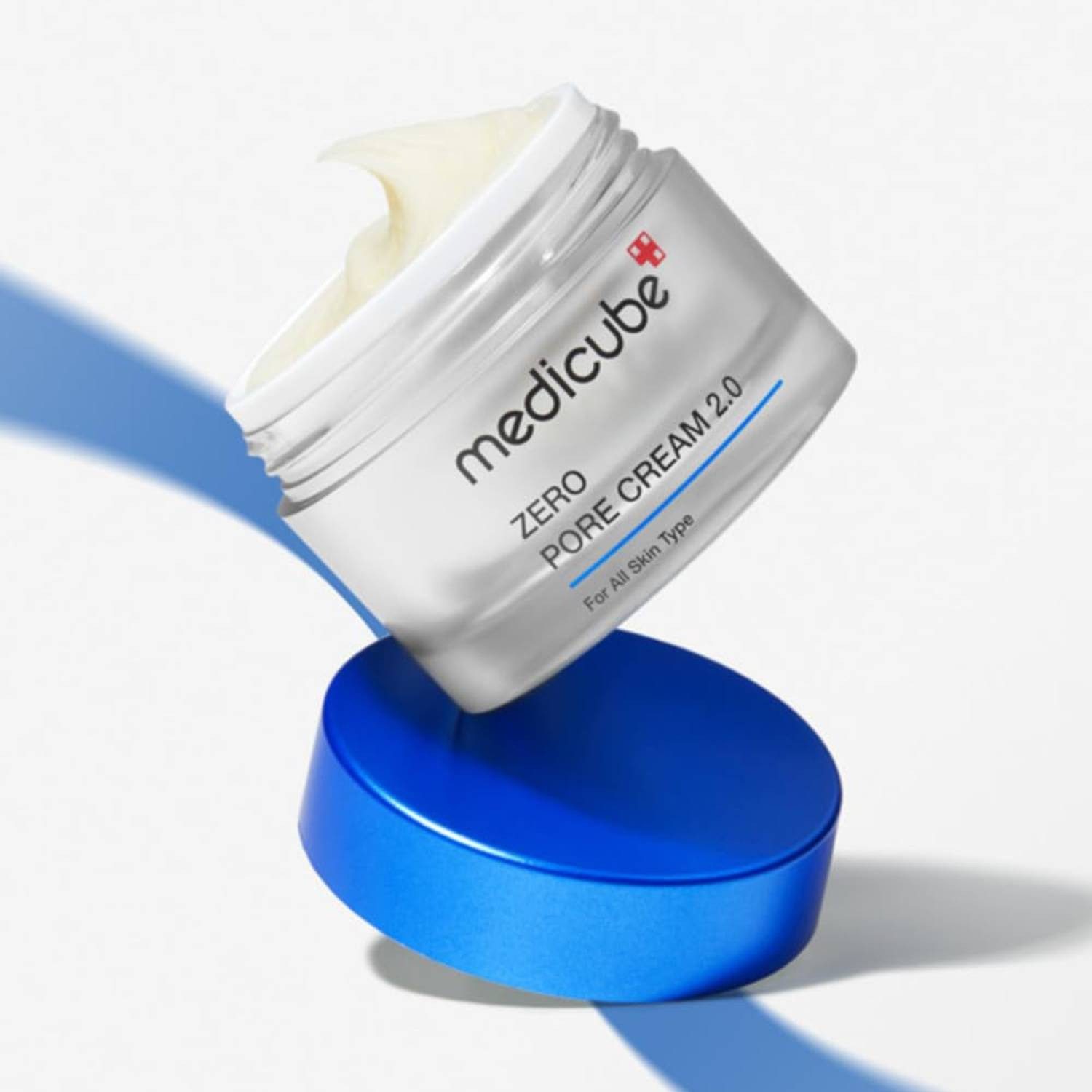 Medicube Tagescreme Zero Pore Cream 2.0 – Porenverfeinernde Gesichtscreme mit Glykolsäure Panthenol & Hyaluronsäure, reduziert Talgproduktion, spendet, Feuchtigkeit, für Mischhaut, fettige & empfindliche Haut, 50 ml
