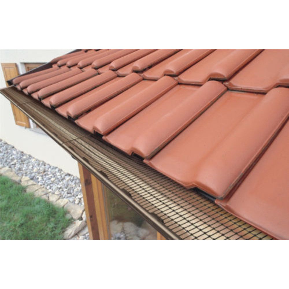 BWK allform Dachrinne Darifix 1m Laubfangstreifen Dachrinnenschutz – Bild 3 von 4