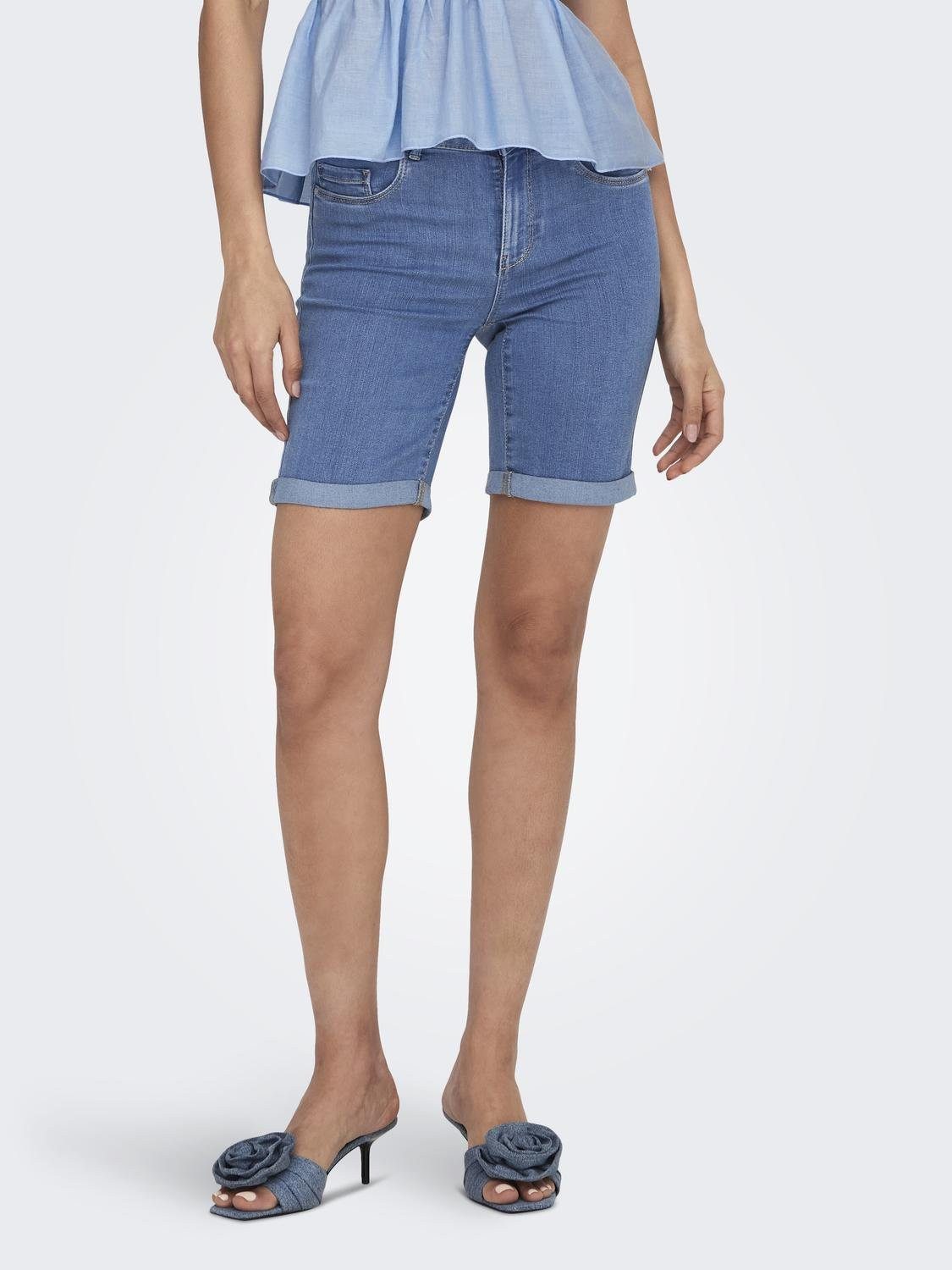 ONLY Jeansshorts ONLRAIN LIFE MID LONG DNM SHORTS NOOS günstig online kaufen