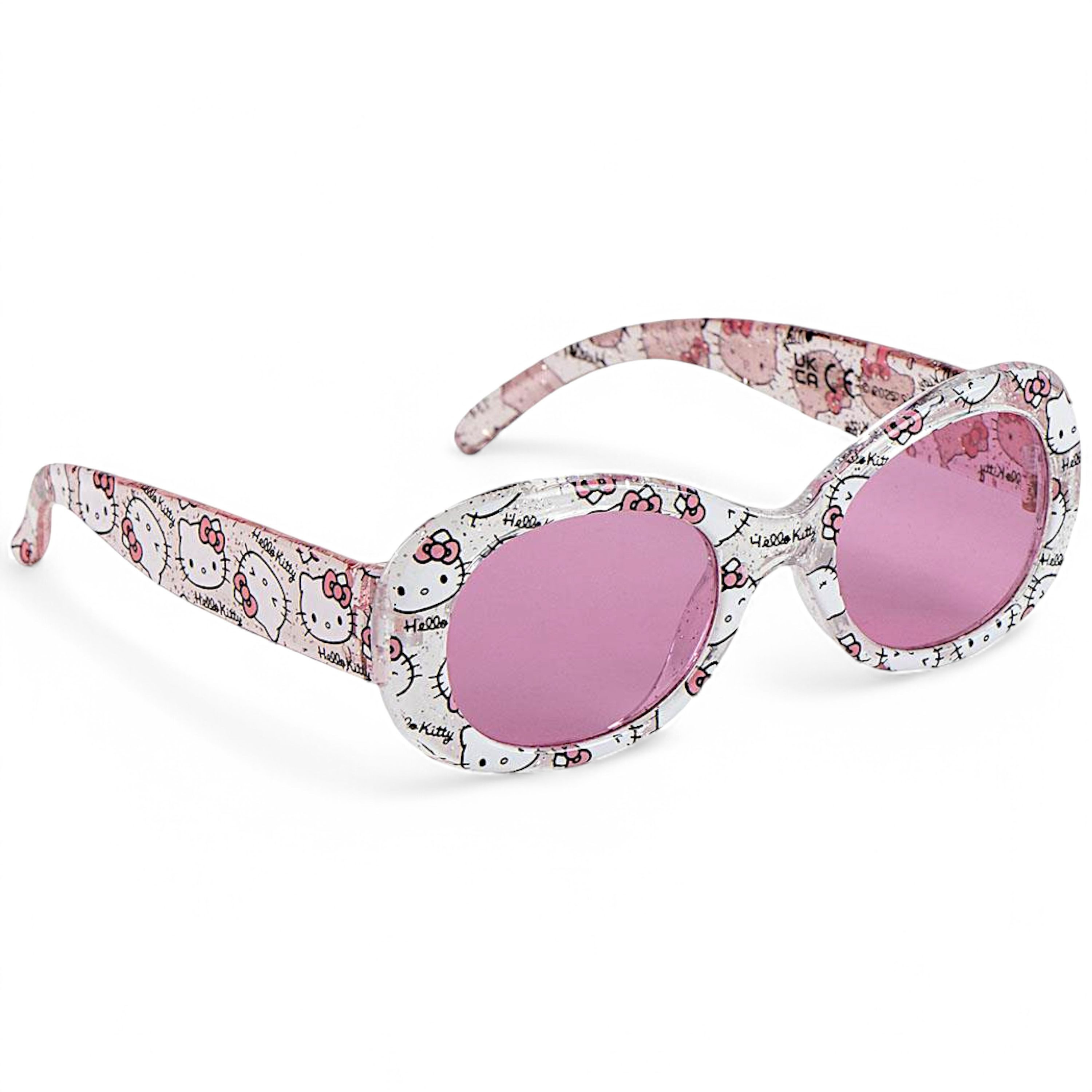 Hello Kitty Sonnenbrille Hello Kitty Cat-Eye Brille mit Glitzer für Mädchen