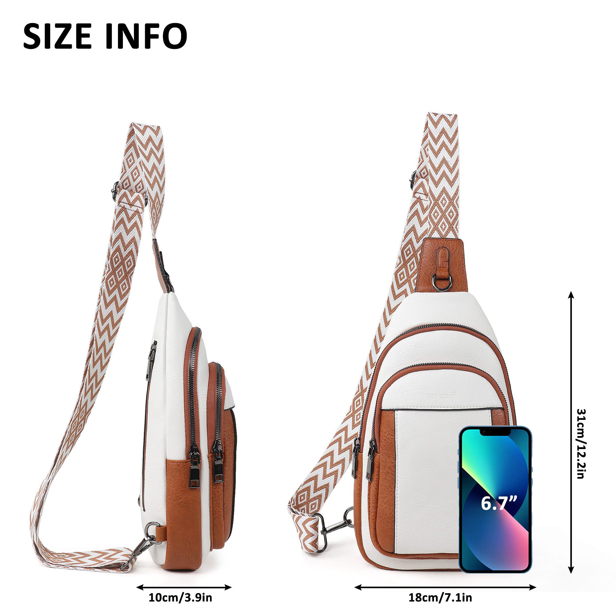 TAN.TOMI Umhängetasche Bauchtasche Damen Stylisch Umhängetasche Klein Cross günstig online kaufen