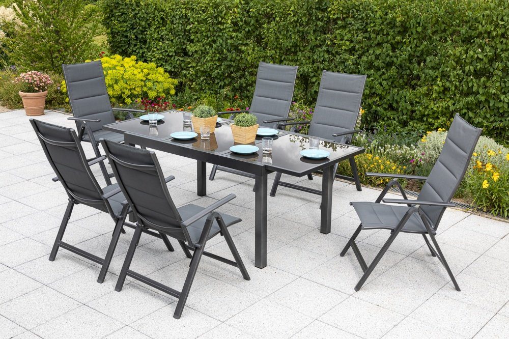 MERXX Garten-Essgruppe Taviano, (Set, Tisch, 6 günstig online kaufen