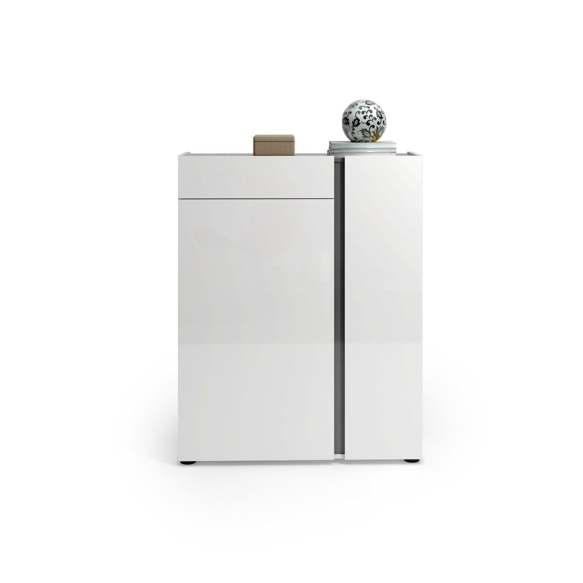 freiraum Schuhschrank Atrium (1-St) in wei, Holzwerkstoff - 91x115x34cm (BxHxT)