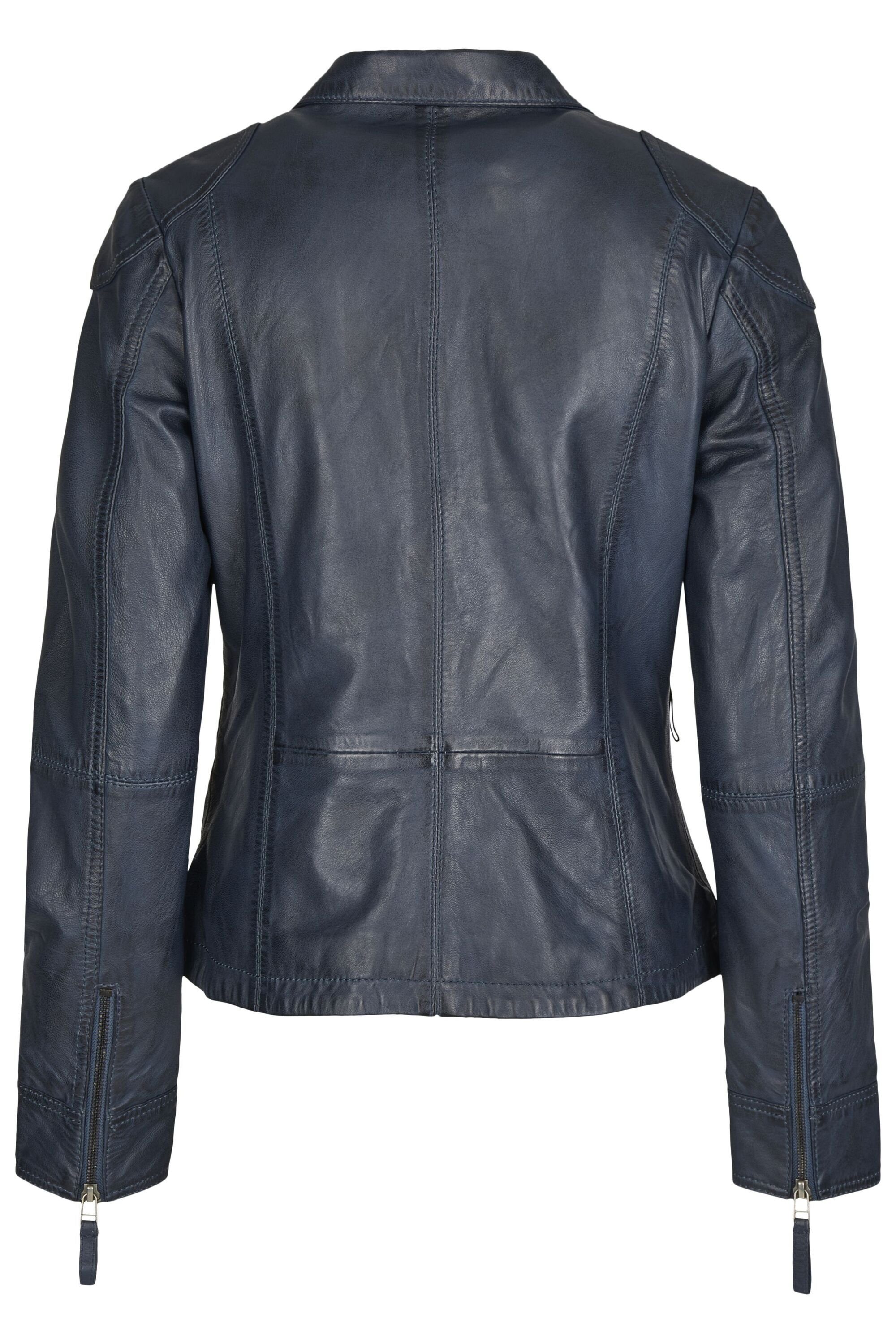 7eleven Lederjacke SEANA (1-St) mit Reißverschlusstaschen