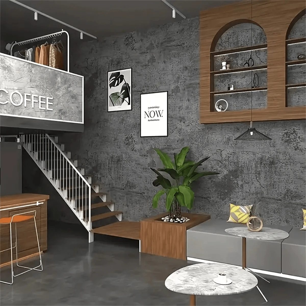 HomeBella Mustertapete Wasserfeste Tapete Betonoptik selbstklebend günstig online kaufen