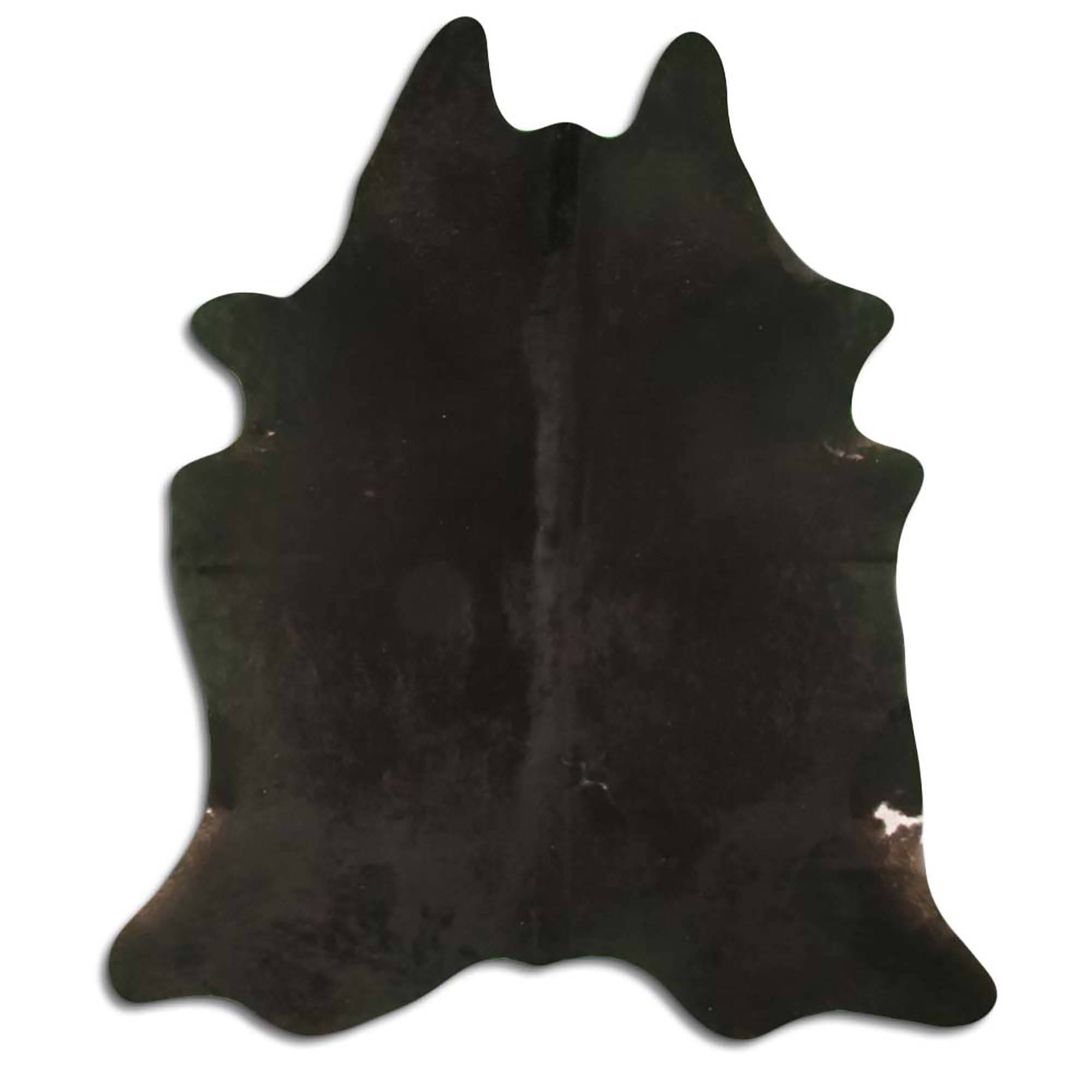 Fellteppich L210 x B190 cm - schwarz braun, Livorio, Kuhfell, Premium ...