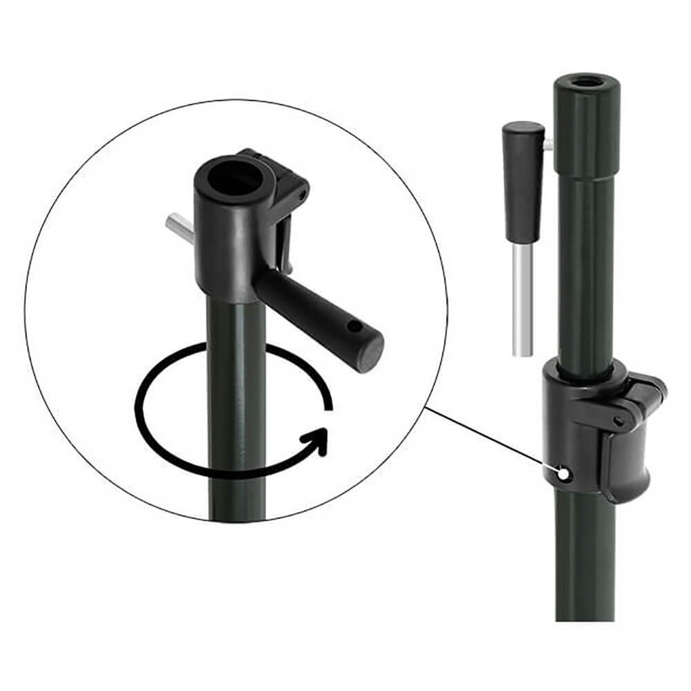 Delphin.sk Rutenhalter Delphin Rutenhalter Erdspeer Classa Stick verstellbar, (Verstellbar und sicher)