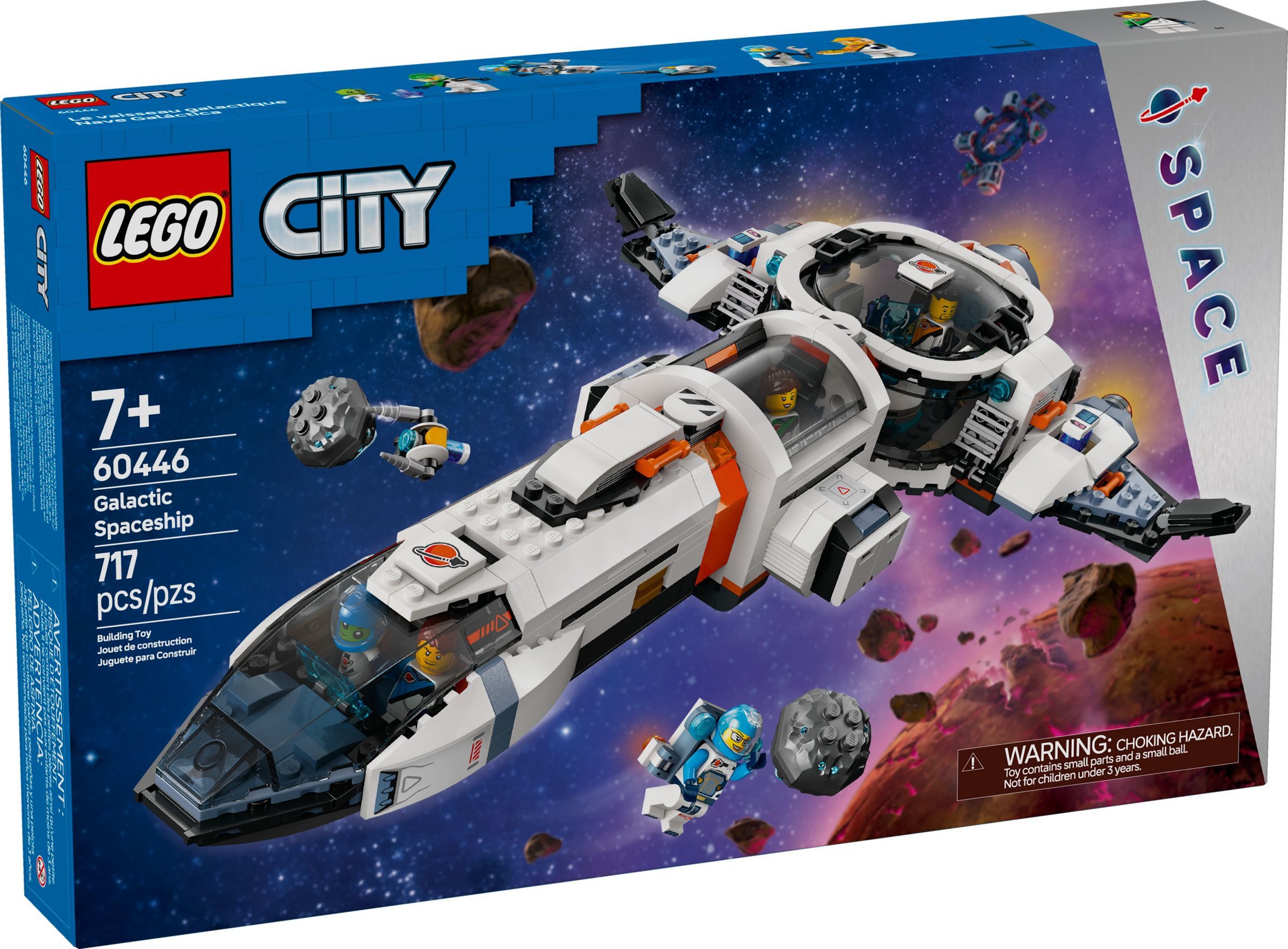 LEGO® LEGO® City 60446 Galaxie Raumschiff Konstruktionsspielsteine, (717 St)