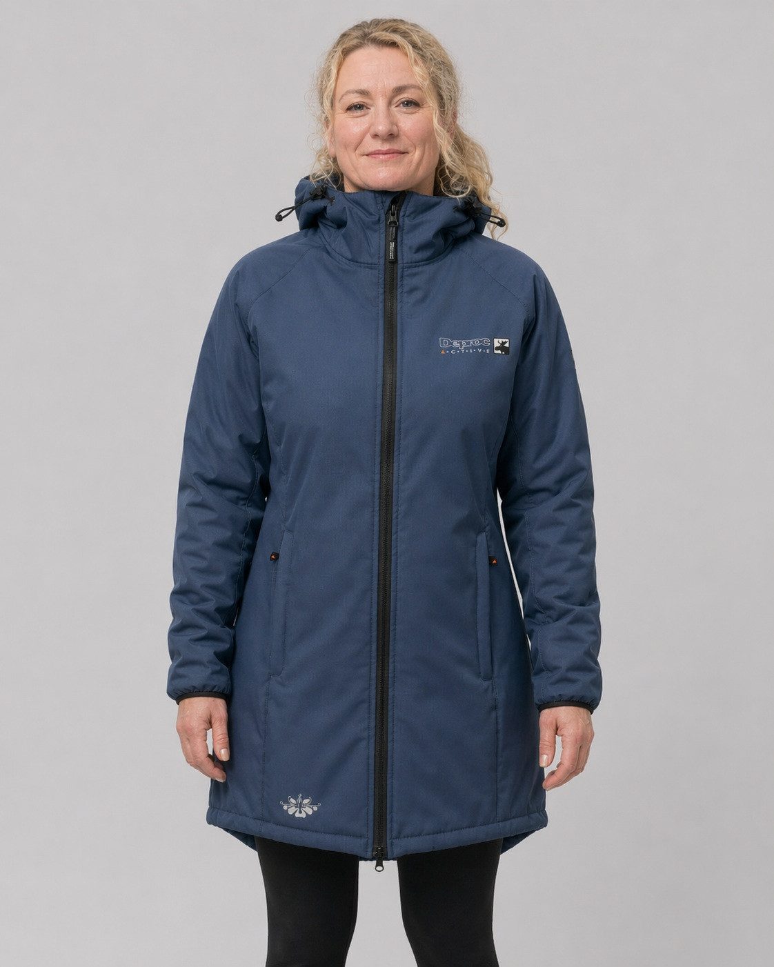 DEPROC Active Softshellmantel TENBY CS WOMEN Funktionsmantel, WIntermantel, Longjacket mit Kapuze, auch in Großen Größen