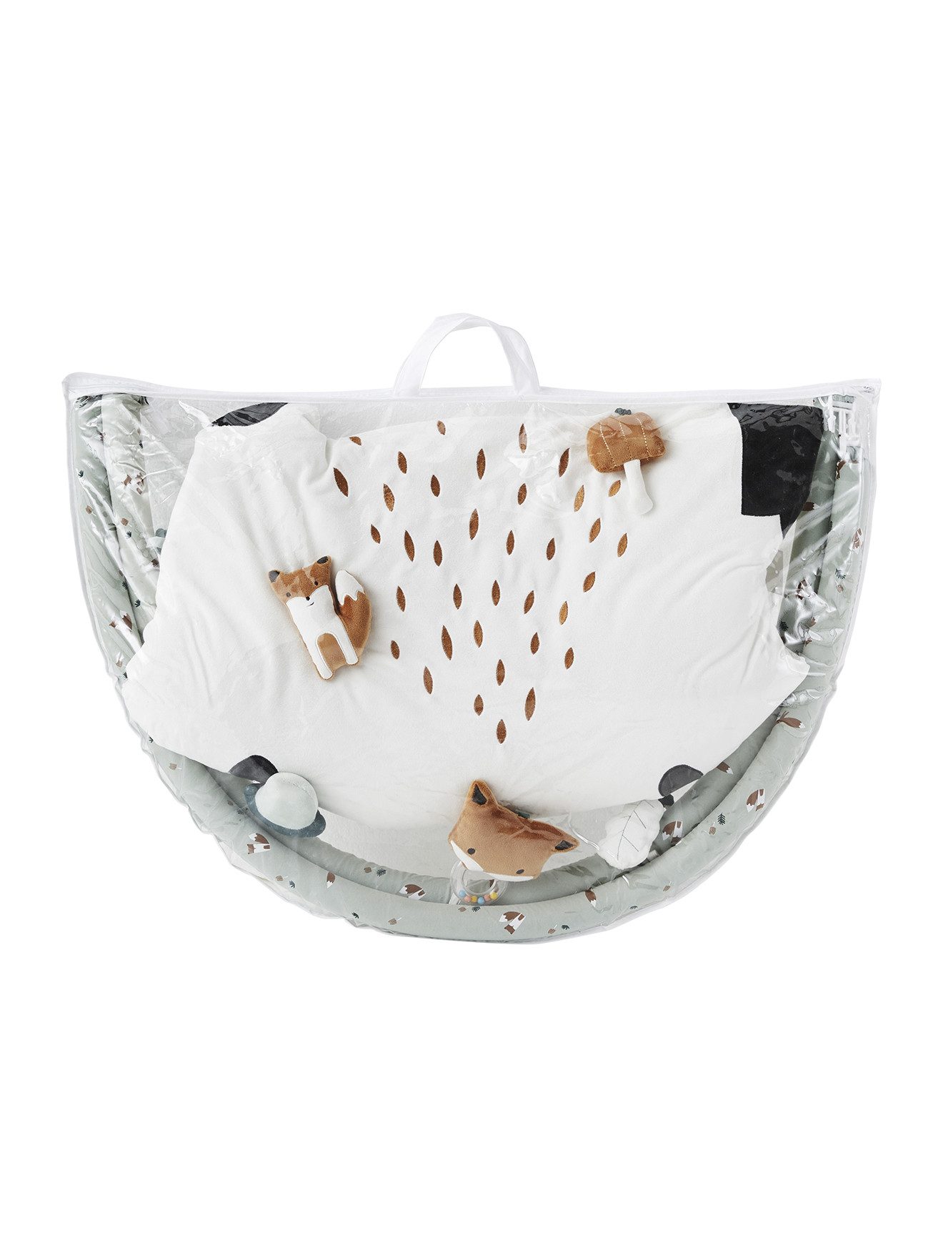 Krabbeldecke Baby Activity-Decke mit Spielbogen, Tiergesicht, vertbaudet