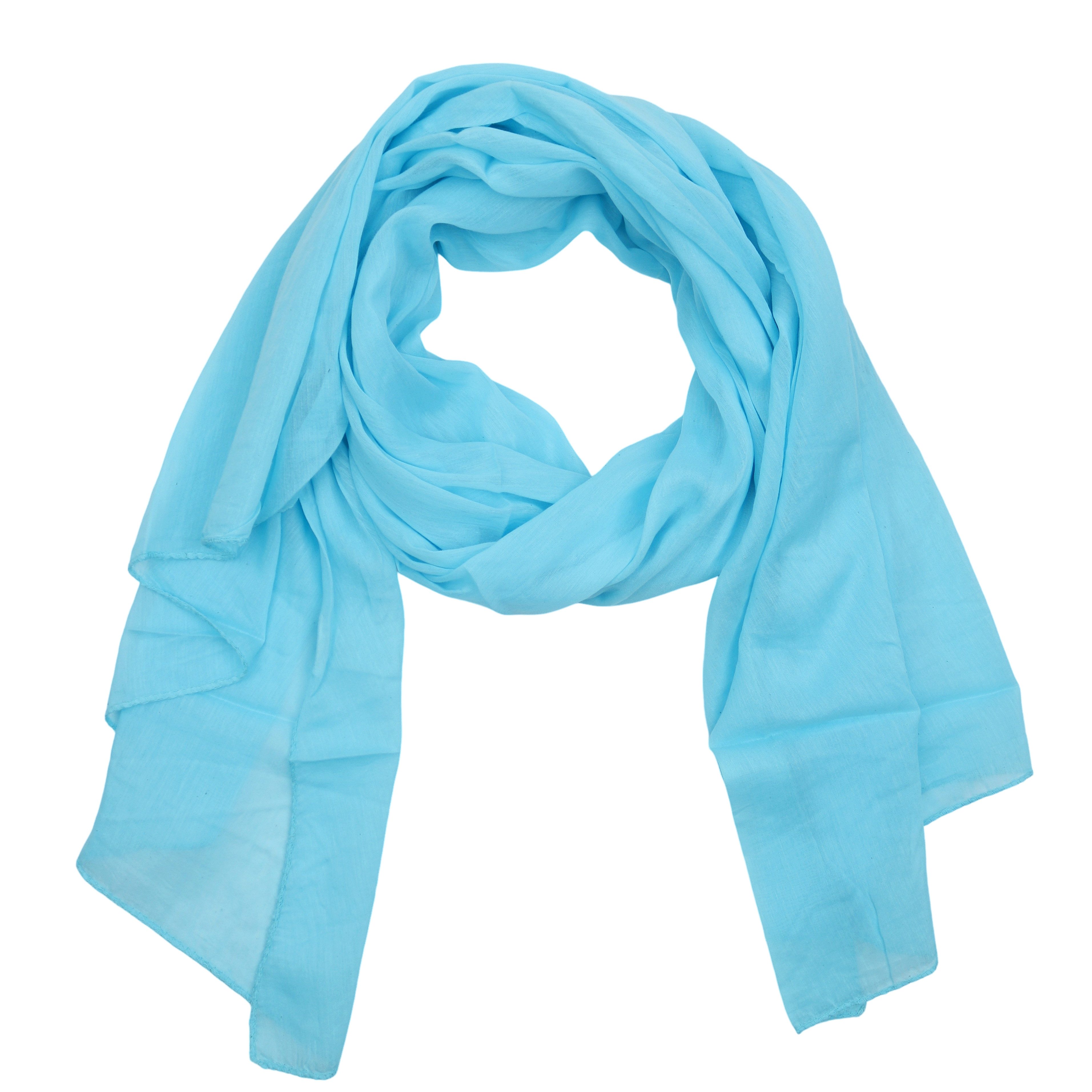 MIRROSI Modeschal Asymmetrischer Schal, Made in Italy 20% Seide 80% Baumwolle, (ca. 170x77cm; Leicht und bequem, Unifarbe), Damen Halstuch ideal für Frühling, Sommer und Herbst