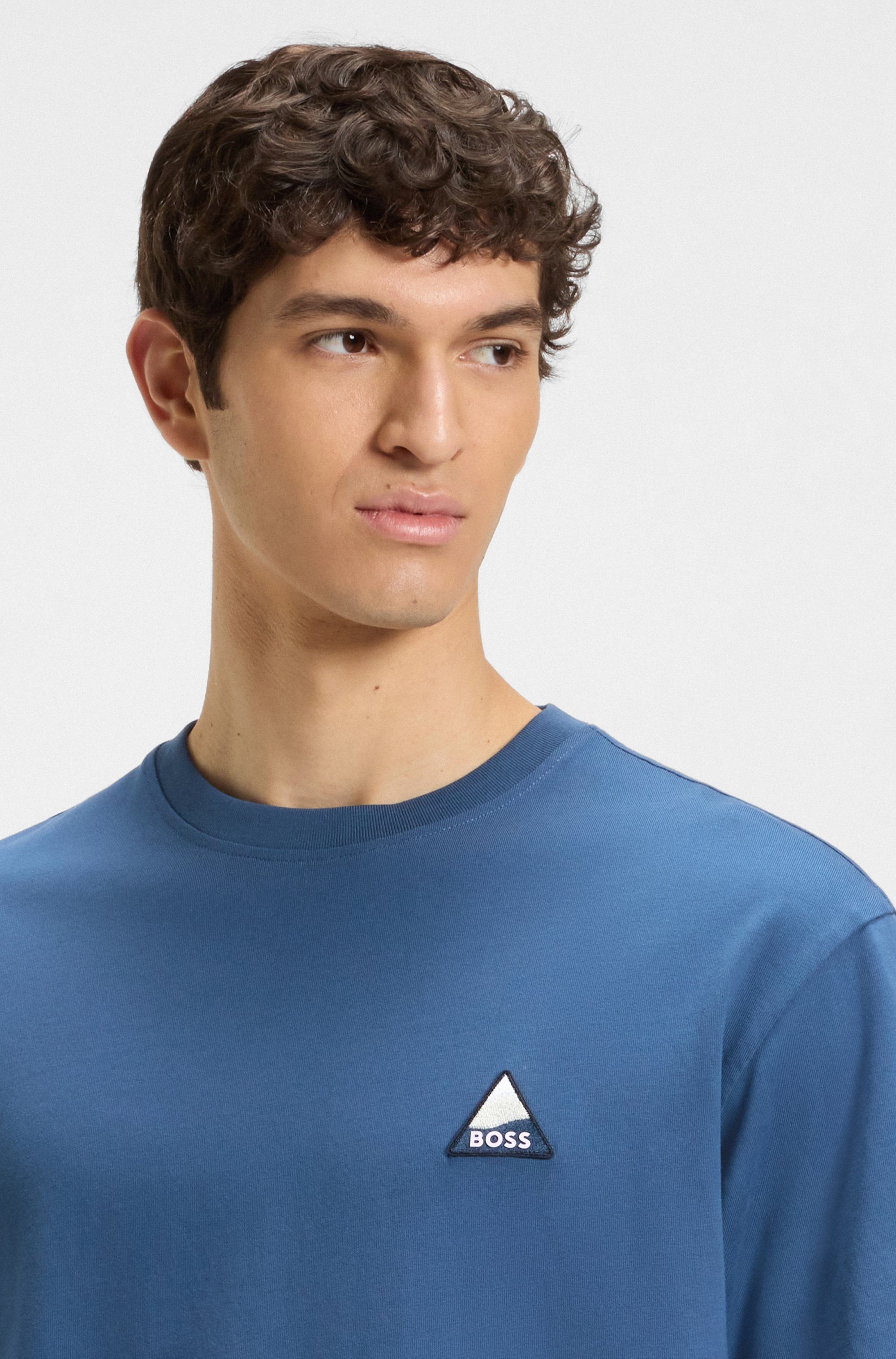 BOSS ORANGE T-Shirt Te fishpatch mit Logo-Aufnäher günstig online kaufen