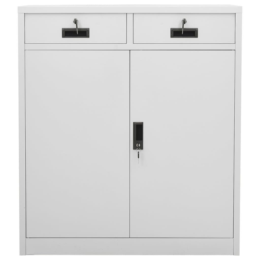 vidaXL Aktenschrank Büroschrank Hellgrau 90x40x102 cm günstig online kaufen