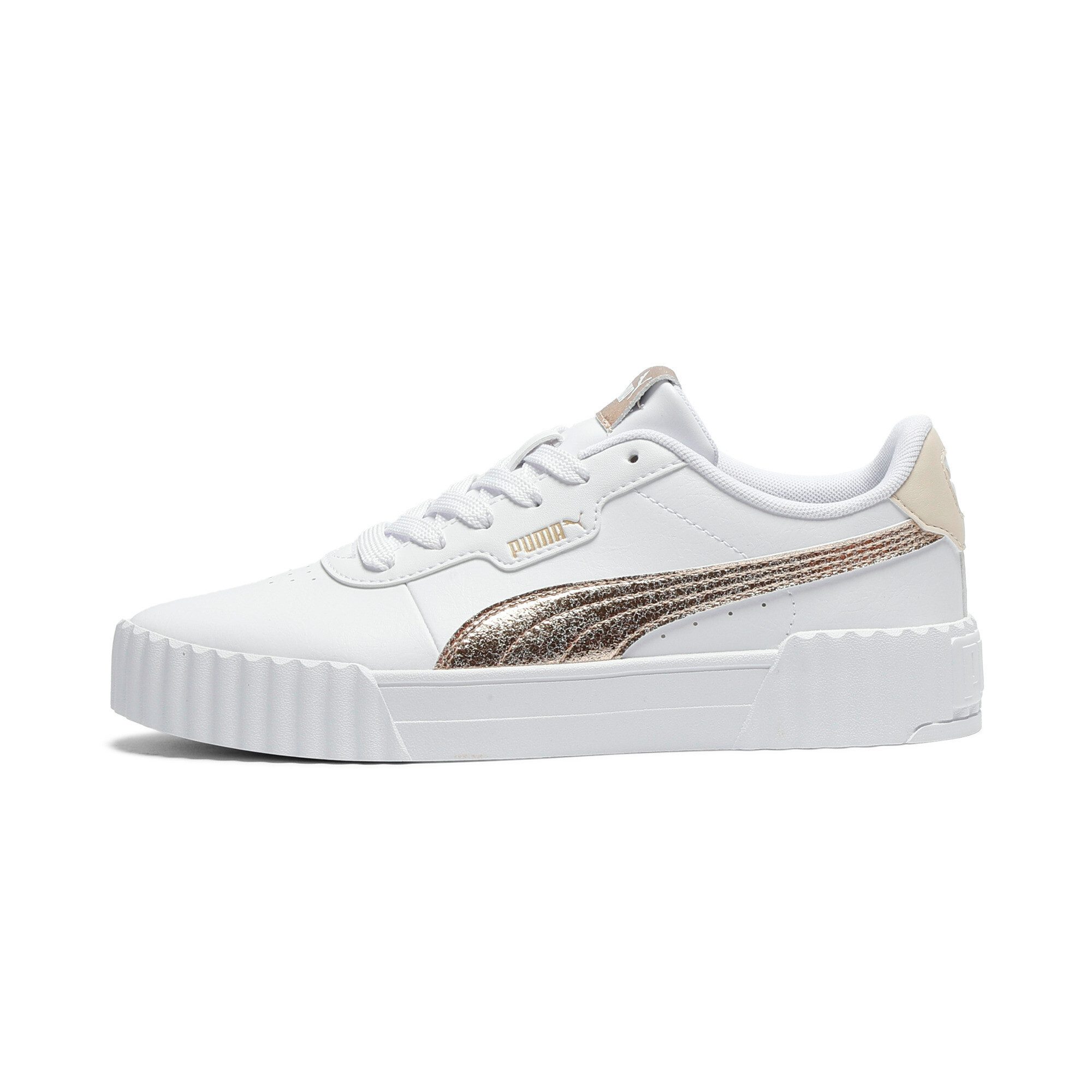 PUMA CARINA 3.0 METALLIC WHISPER Sneaker sportlicher Stil, leicht profilierte Gummi-Laufsohle