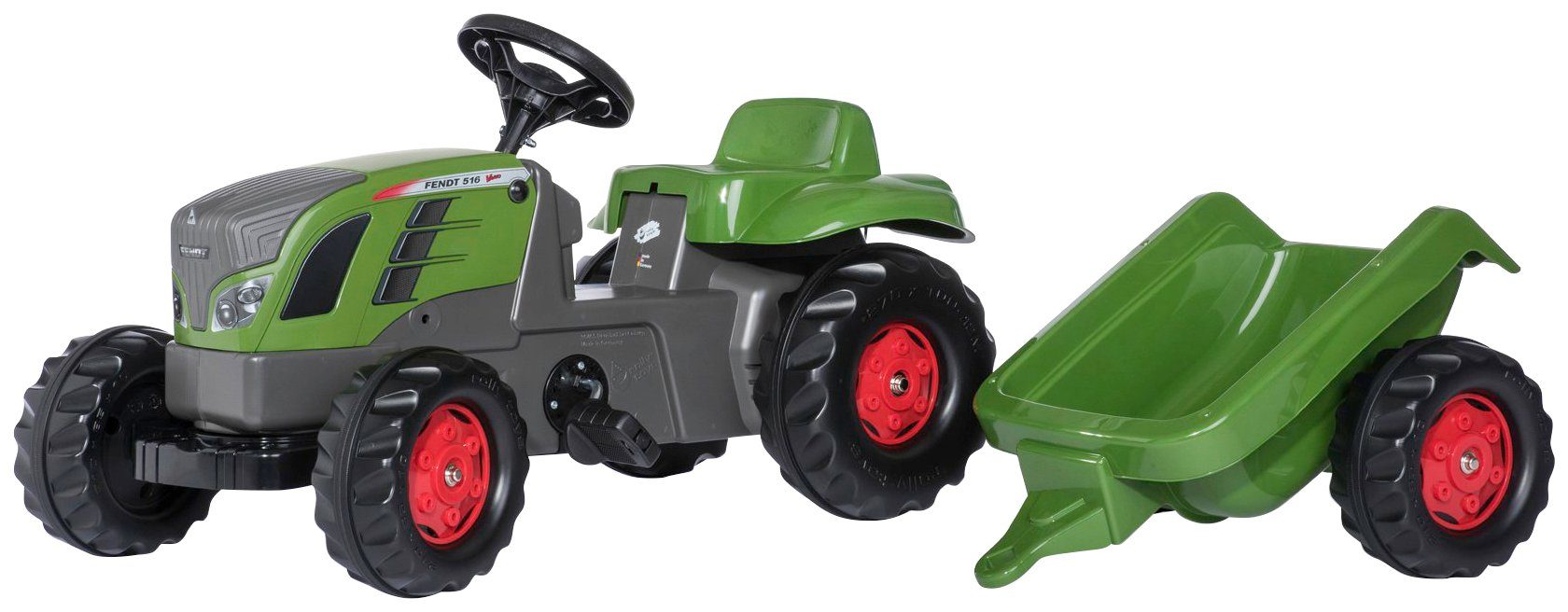 rolly toys® Tretfahrzeug Fendt 516 Vario, Traktor mit Trailer