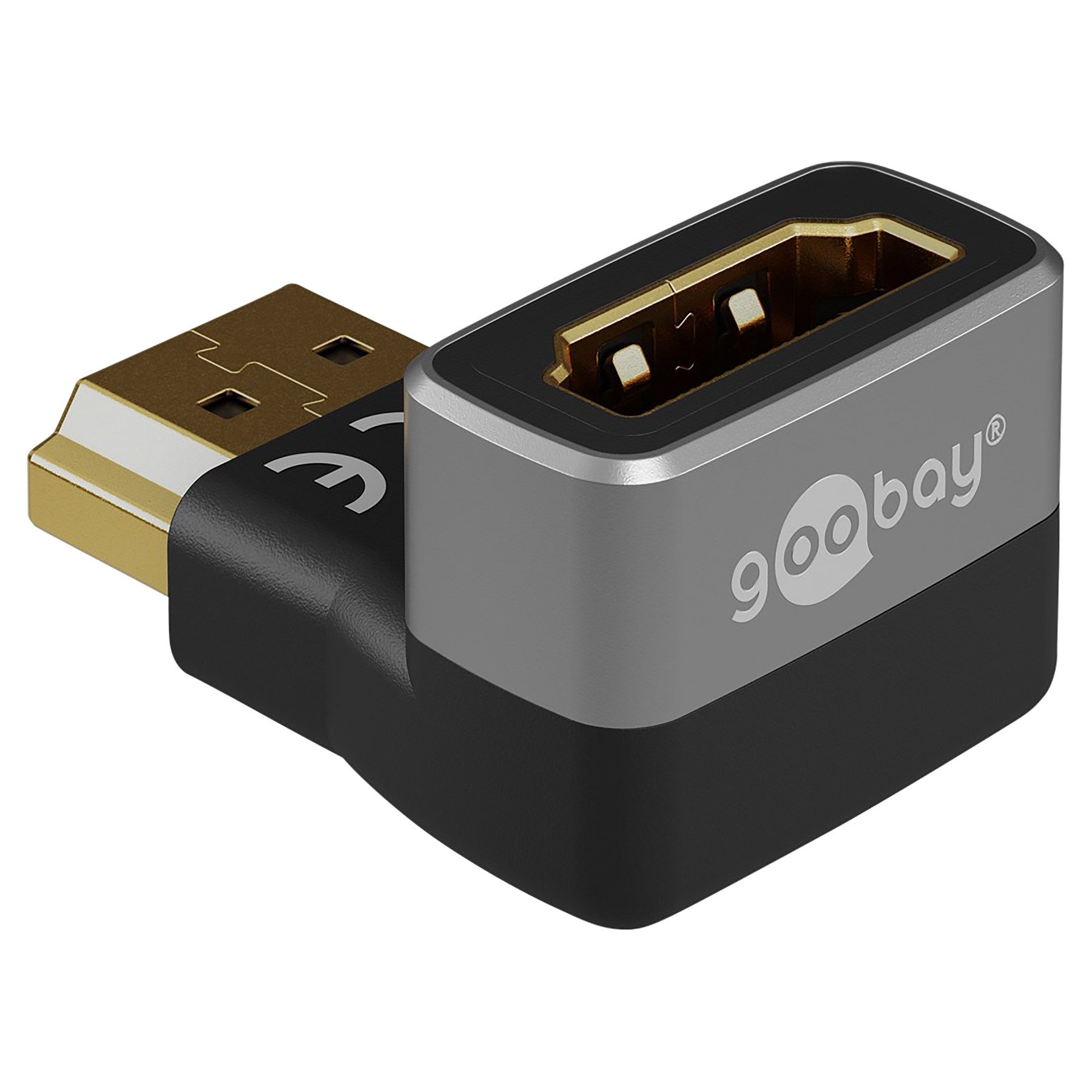 Goobay GOOBAY HDMI-Adapter 72011 270° vertikal 8k 60Hz vergoldet HDMI-Adapter
