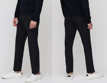 Valentino Loungehose VALENTINO TAILORED WOOL BLEND SLIM PANTS ICONIC TAPE LOGO NAVY TROUSER