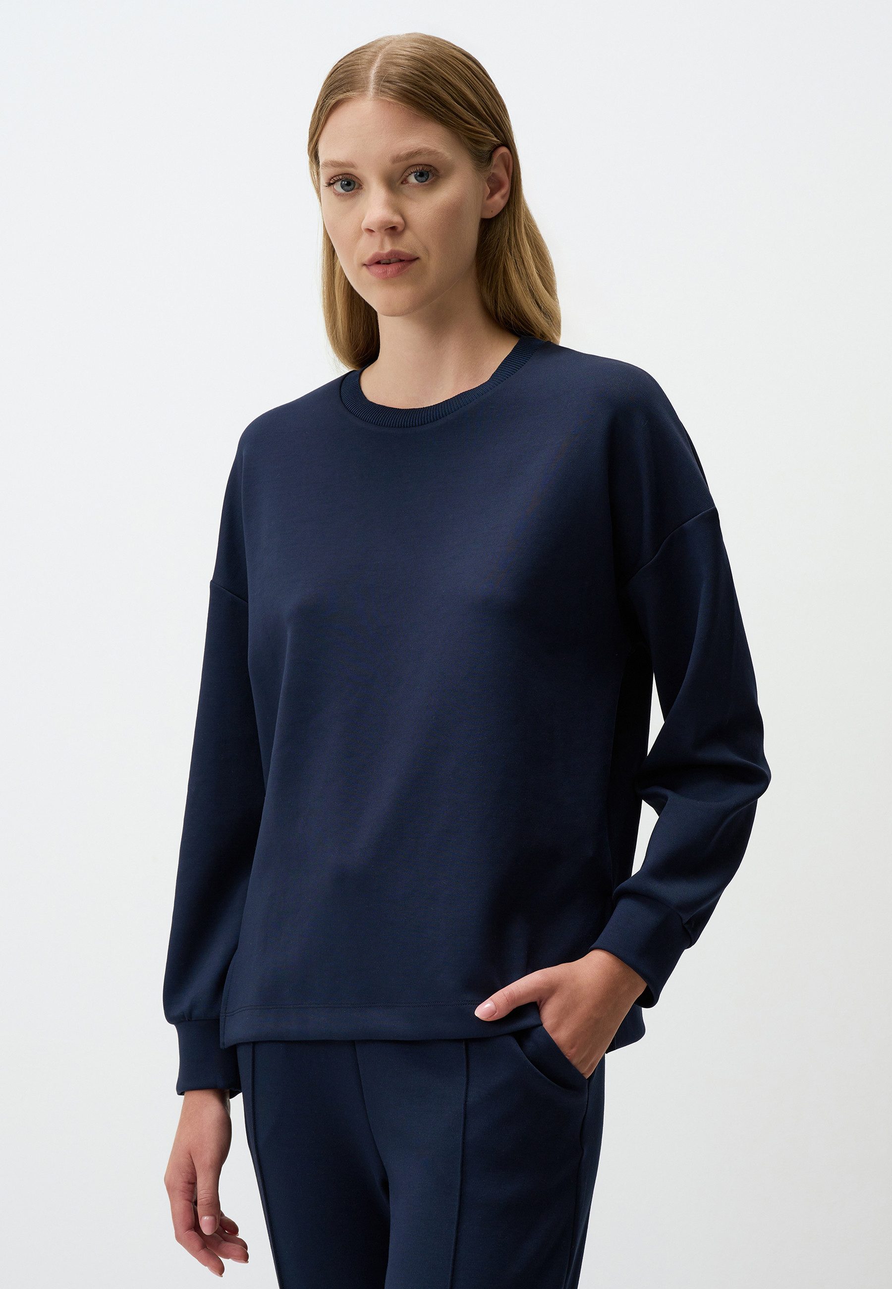 Jimmy Key Sweatshirt Rundhalsausschnitt Langärmlig Oversized günstig online kaufen