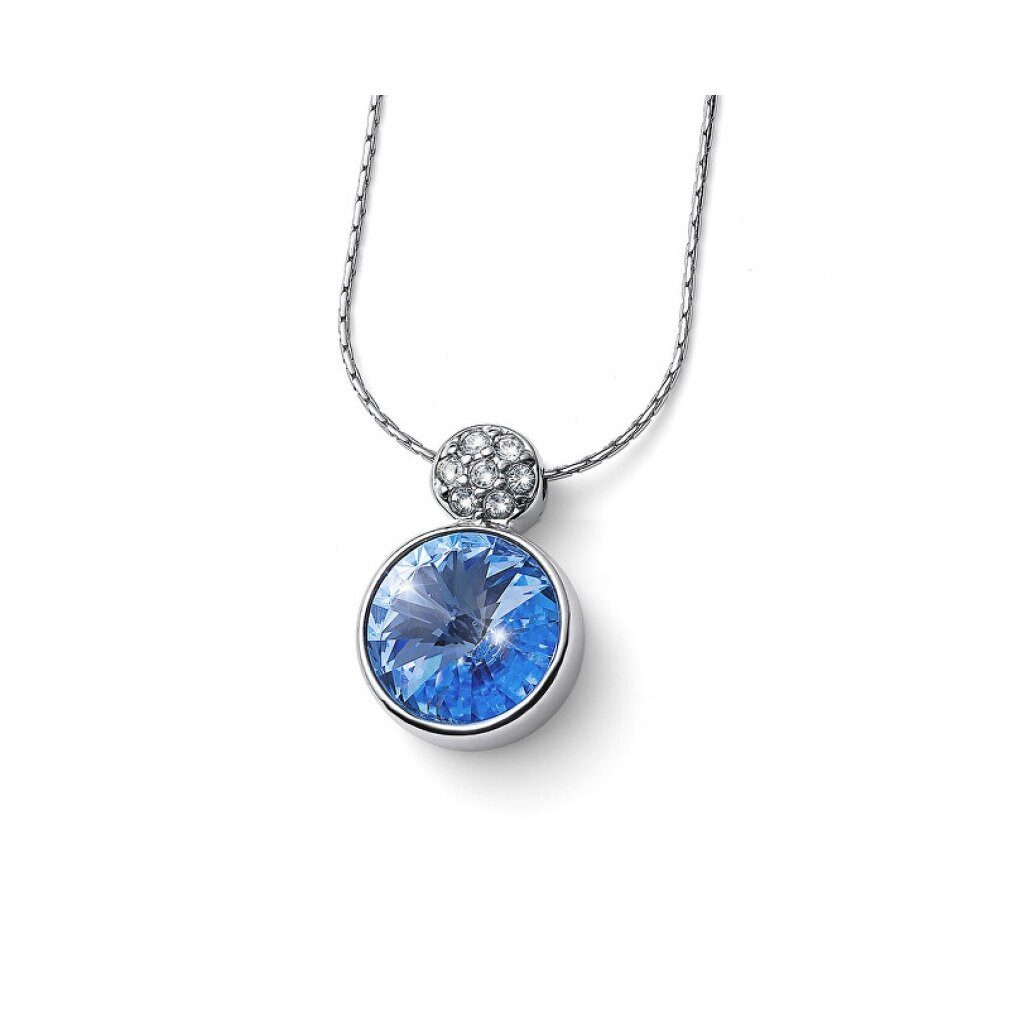Oliver Weber Kette mit Einhänger Dazzling necklace with blue crystal Wake 12267 211