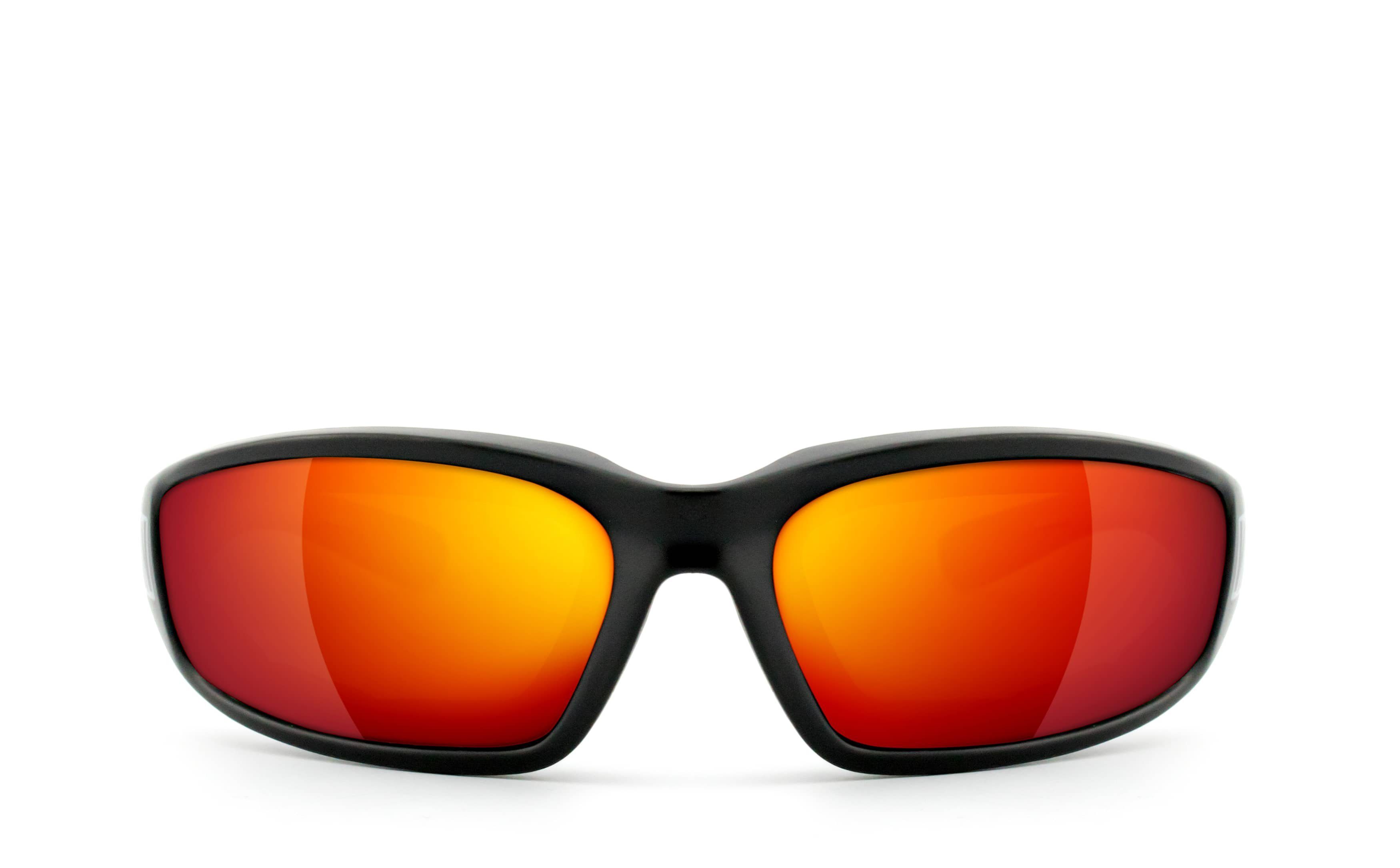 KingKerosin Motorradbrille KK140 gepolstert, Steinschlagbeständig durch Kunststoff-Sicherheitsglas