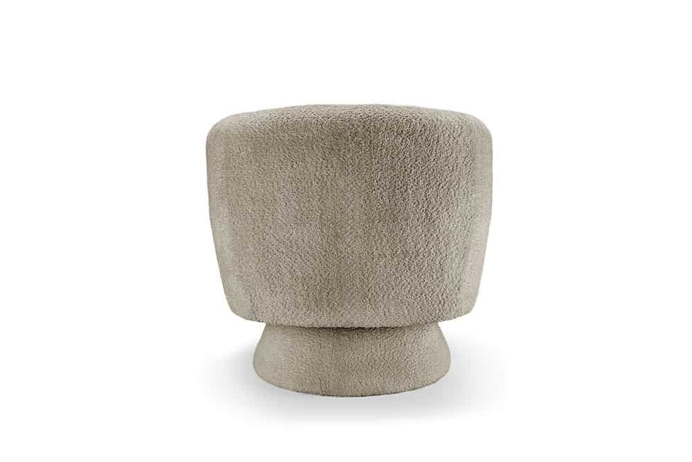 riess-ambiente Drehsessel BOSSA NOVA taupe - Bouclé, Rundumbezug, 360° drehbar, fertig montiert (Einzelartikel, 1-St), Retro Sitz im Scandinavian Design - ideal – Bild 4 von 5